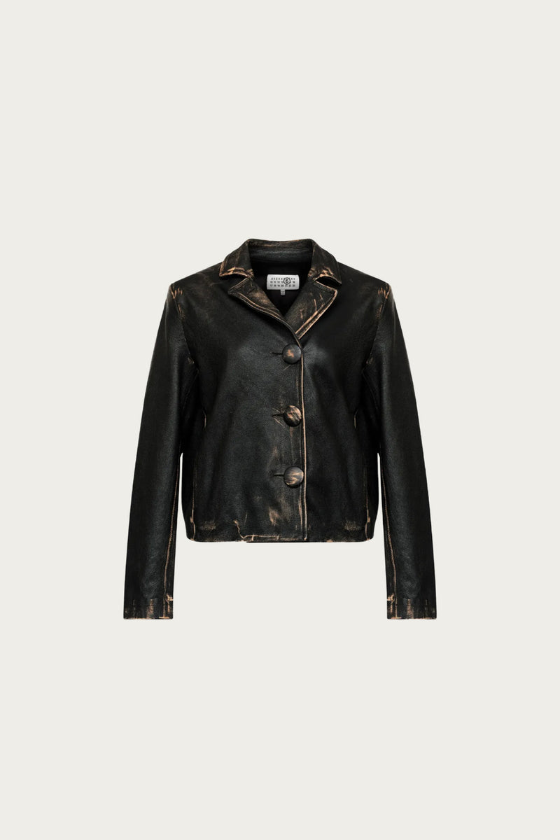 MM6 Maison Margiela Car Coat | Brown Worn | Canoe Club