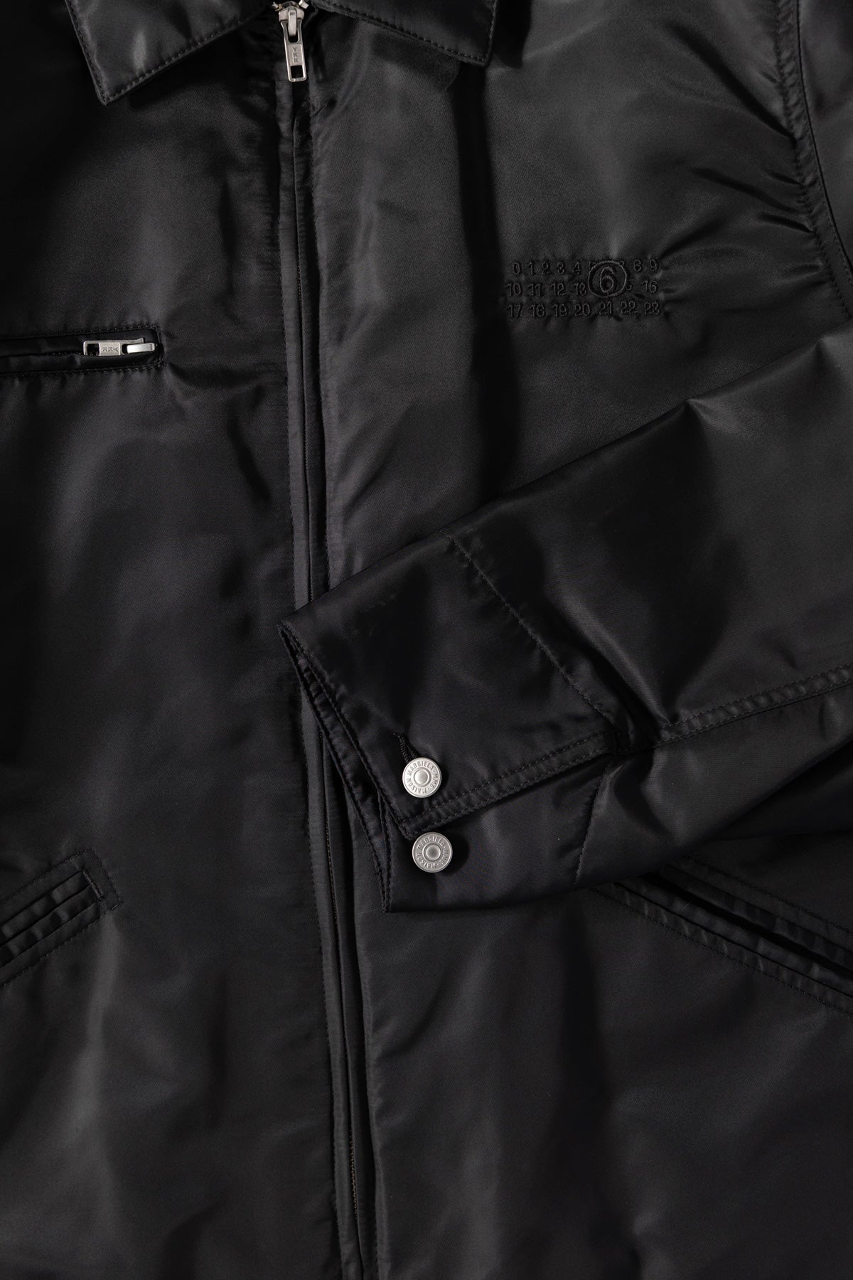 MM6 Maison Margiela - Numeral Zip Jacket - Black - Canoe Club