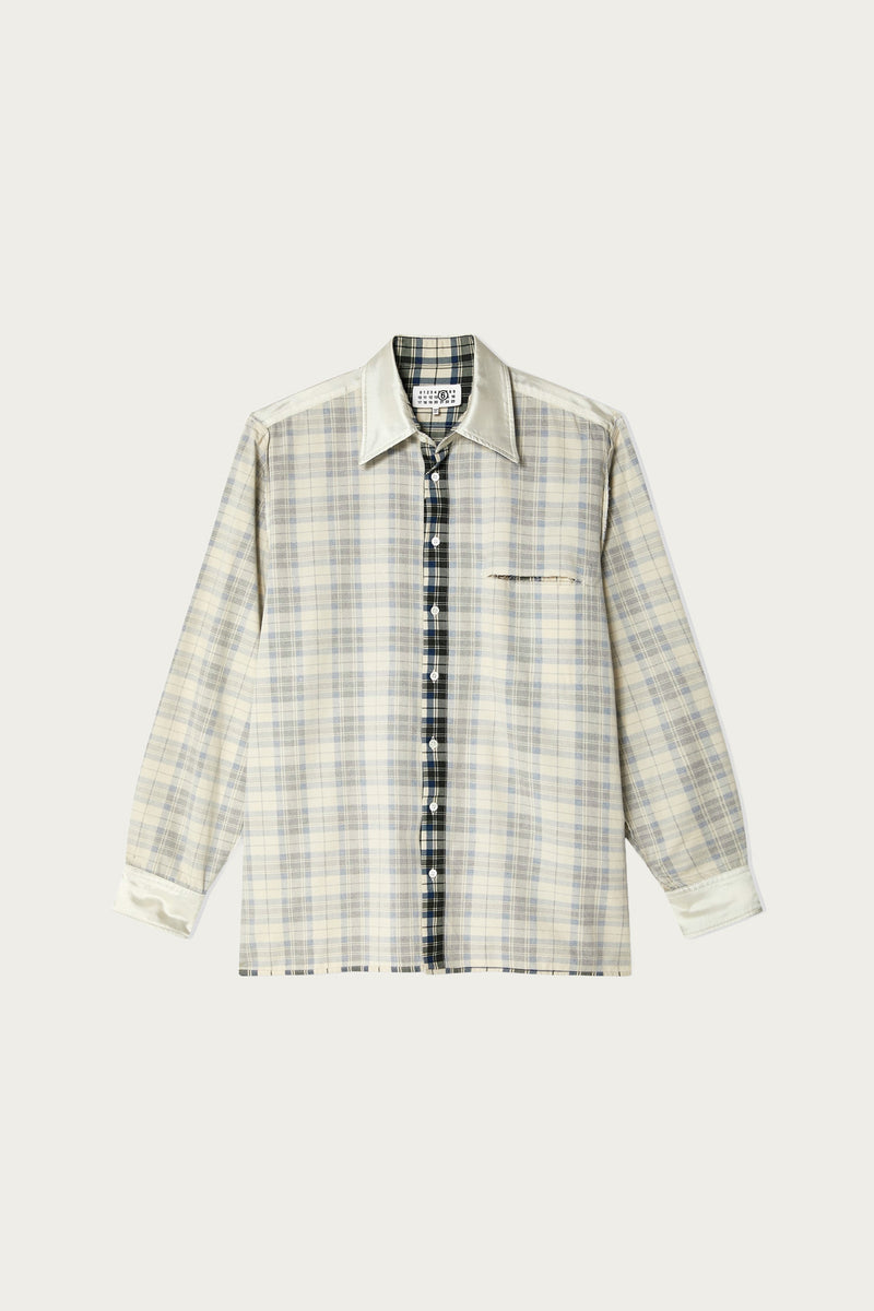 MM6 Maison Margiela Reversible Flannel Shirt | Black/Blue | Canoe Club