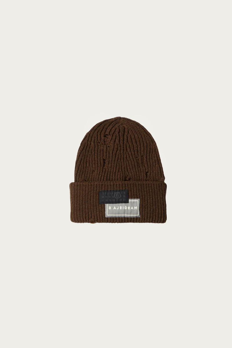 mm6-margiela-beanie-brown-