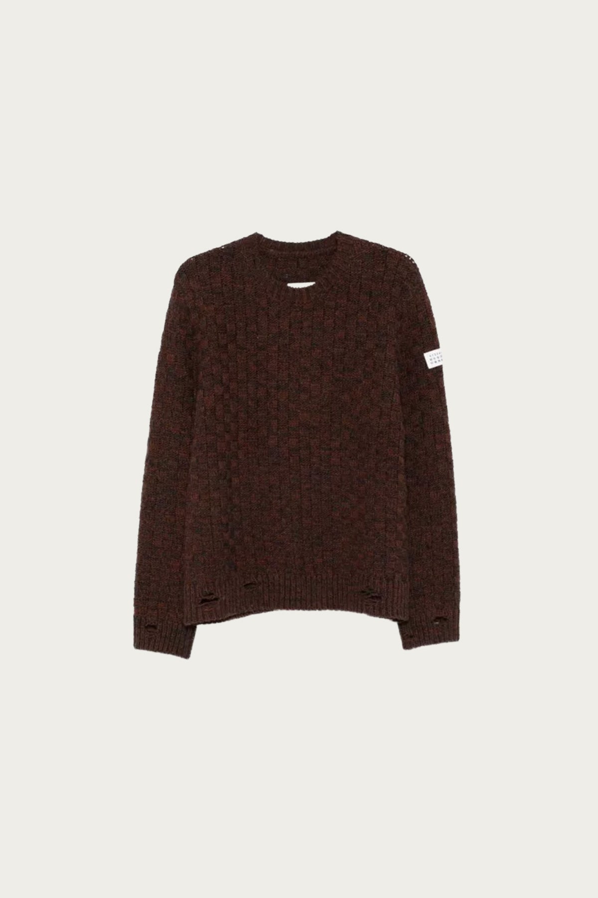 MM6 Maison Margiela - Patterned Sweater - Grey/Orange - Canoe Club