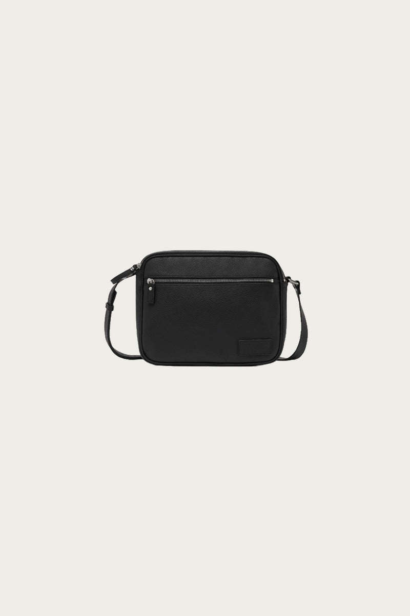 MM6 Maison Margiela Pebbled Leather Shoulder Bag | Black | Canoe Club