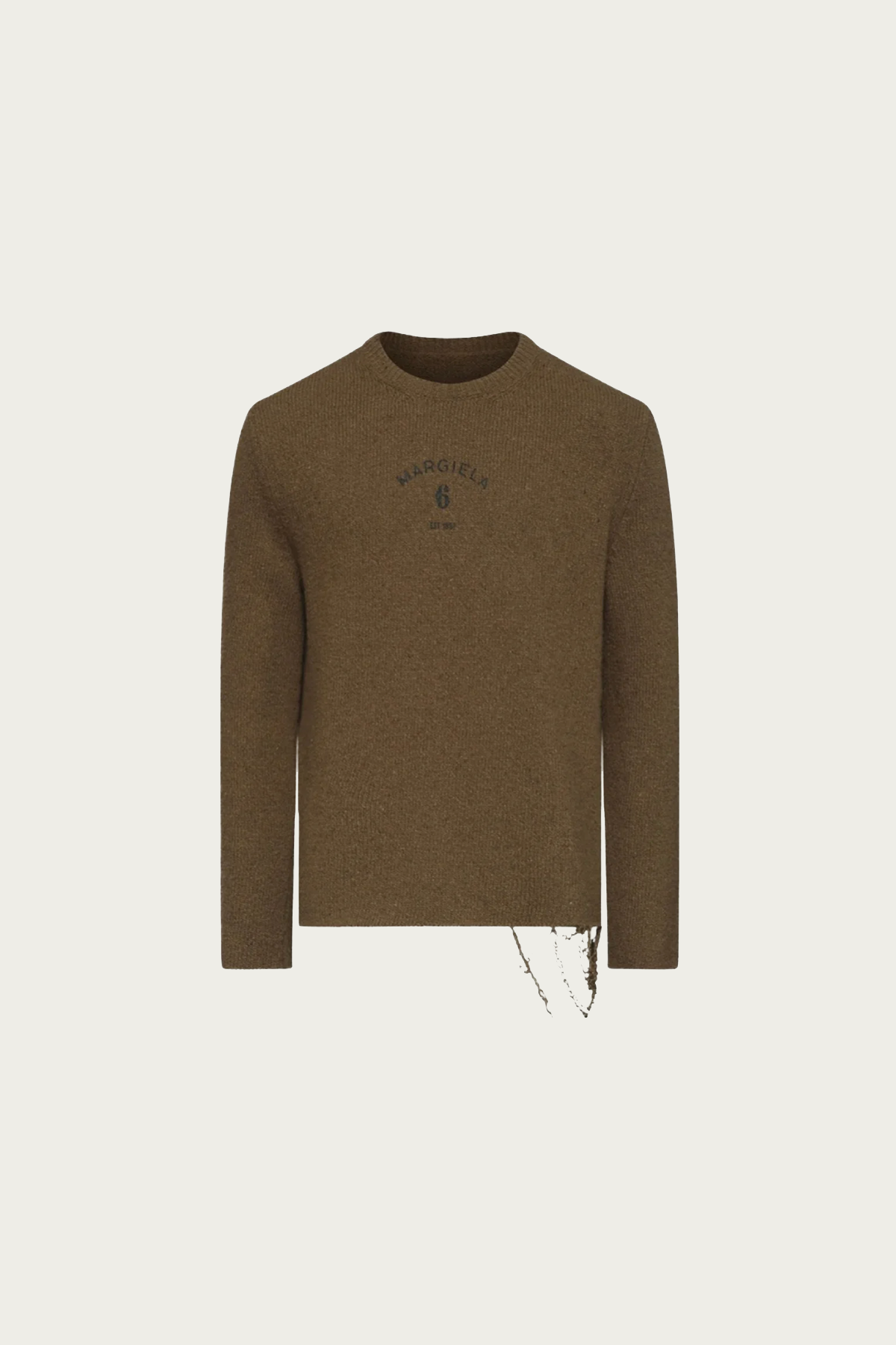 MM6 Maison Margiela - Wool Blend Jumper - Brown - Canoe Club