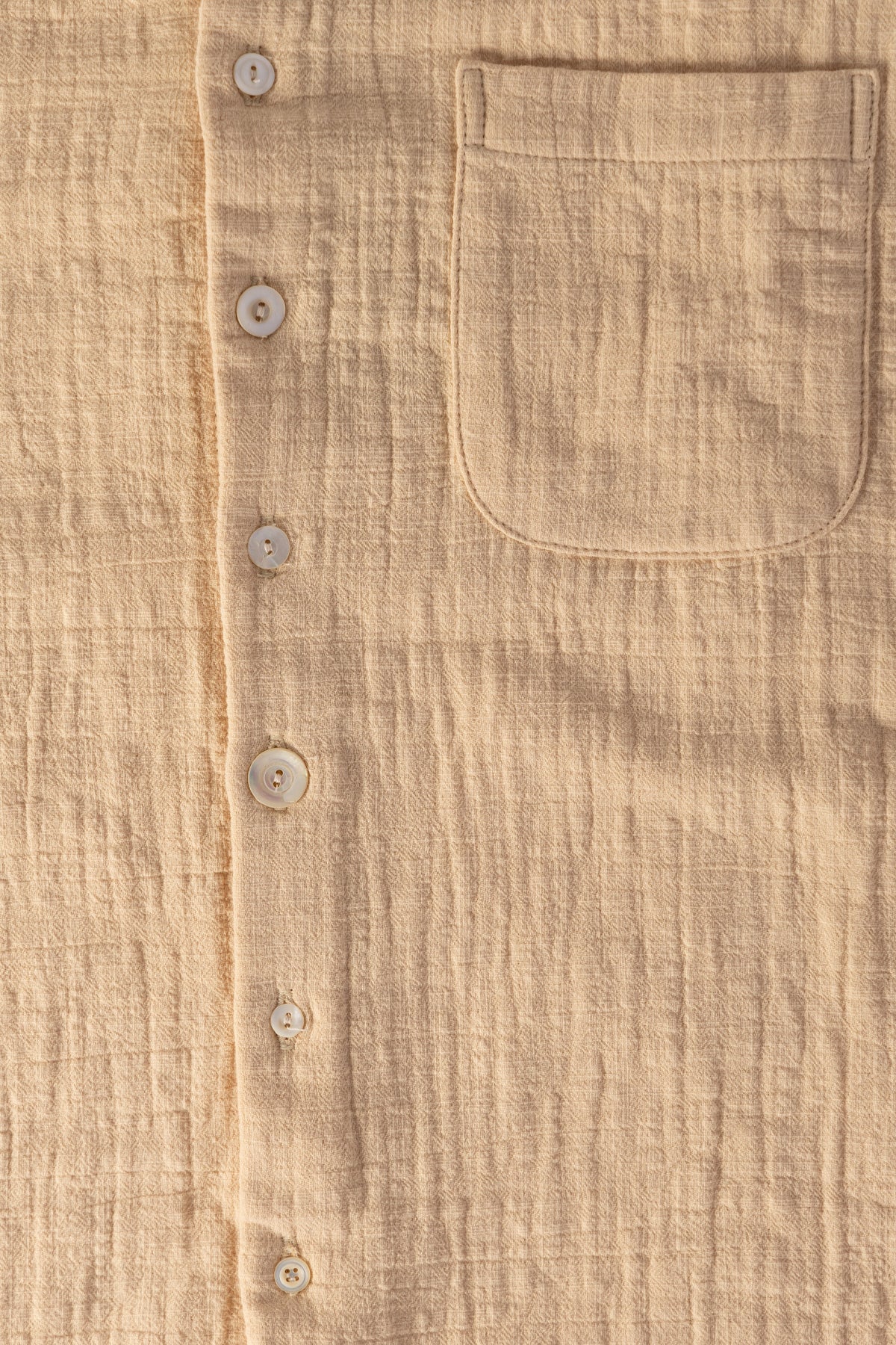 Monostereo - Ocean Pool Cotton Linen LS Shirt - Natural - Canoe Club