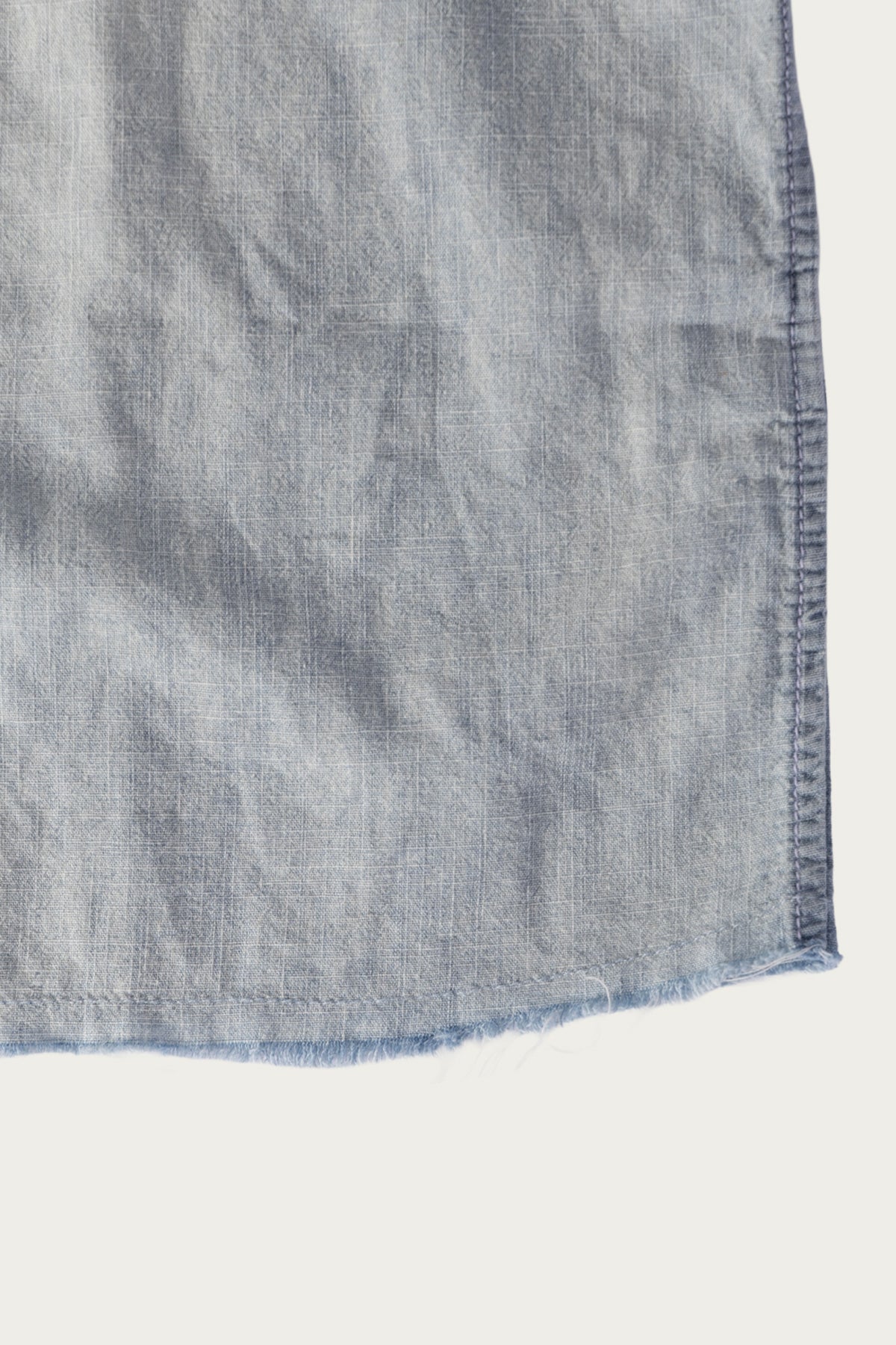 Monostereo - Raw Hem Hemp Chambray LS Shirt - Light Wash - Canoe Club