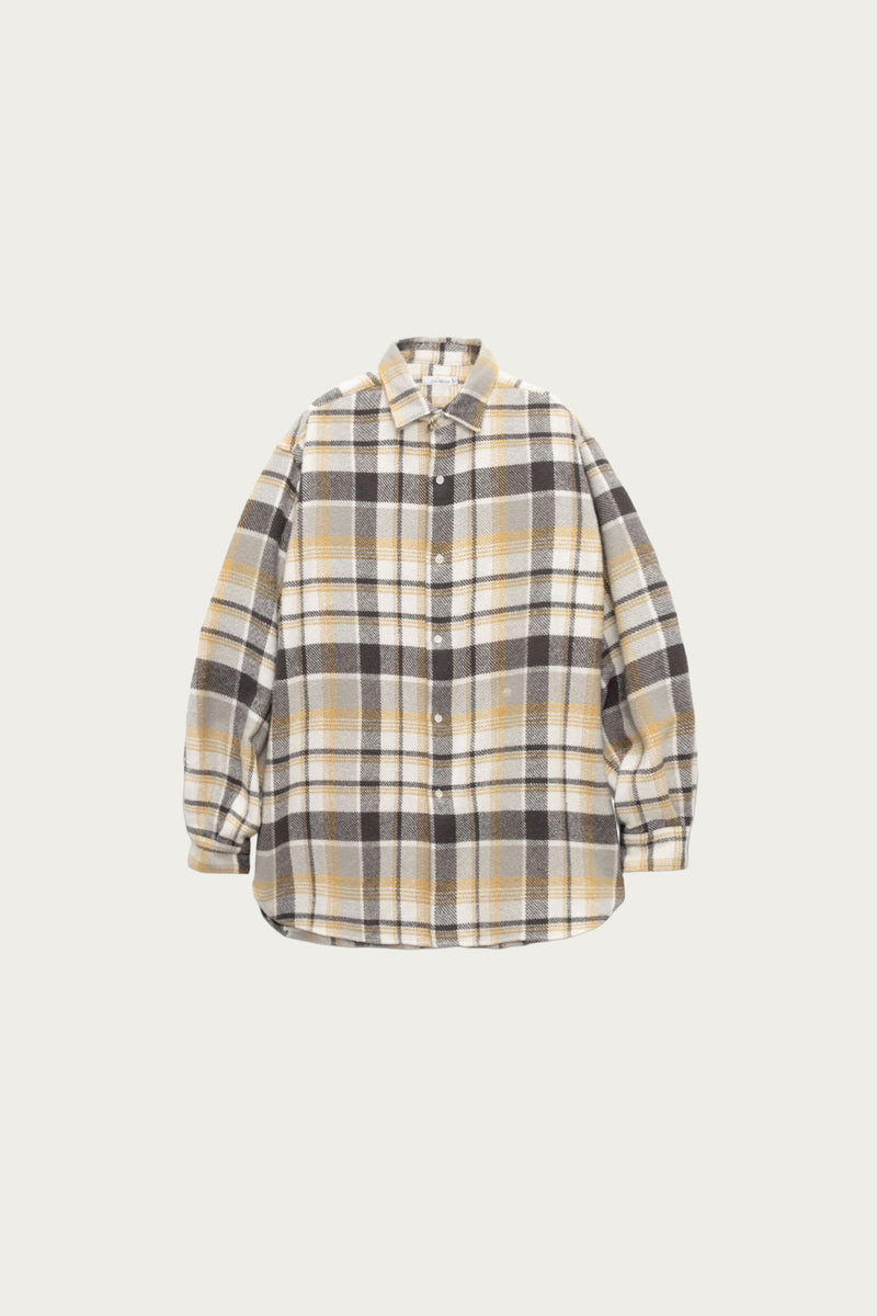 Nanamica Heavy Flannel Shirt | Grey | Canoe Club