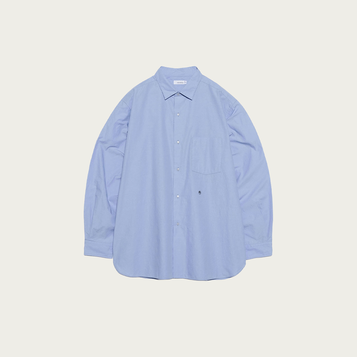 Nanamica Regular Collar Wind Shirt | Sax | Canoe Club