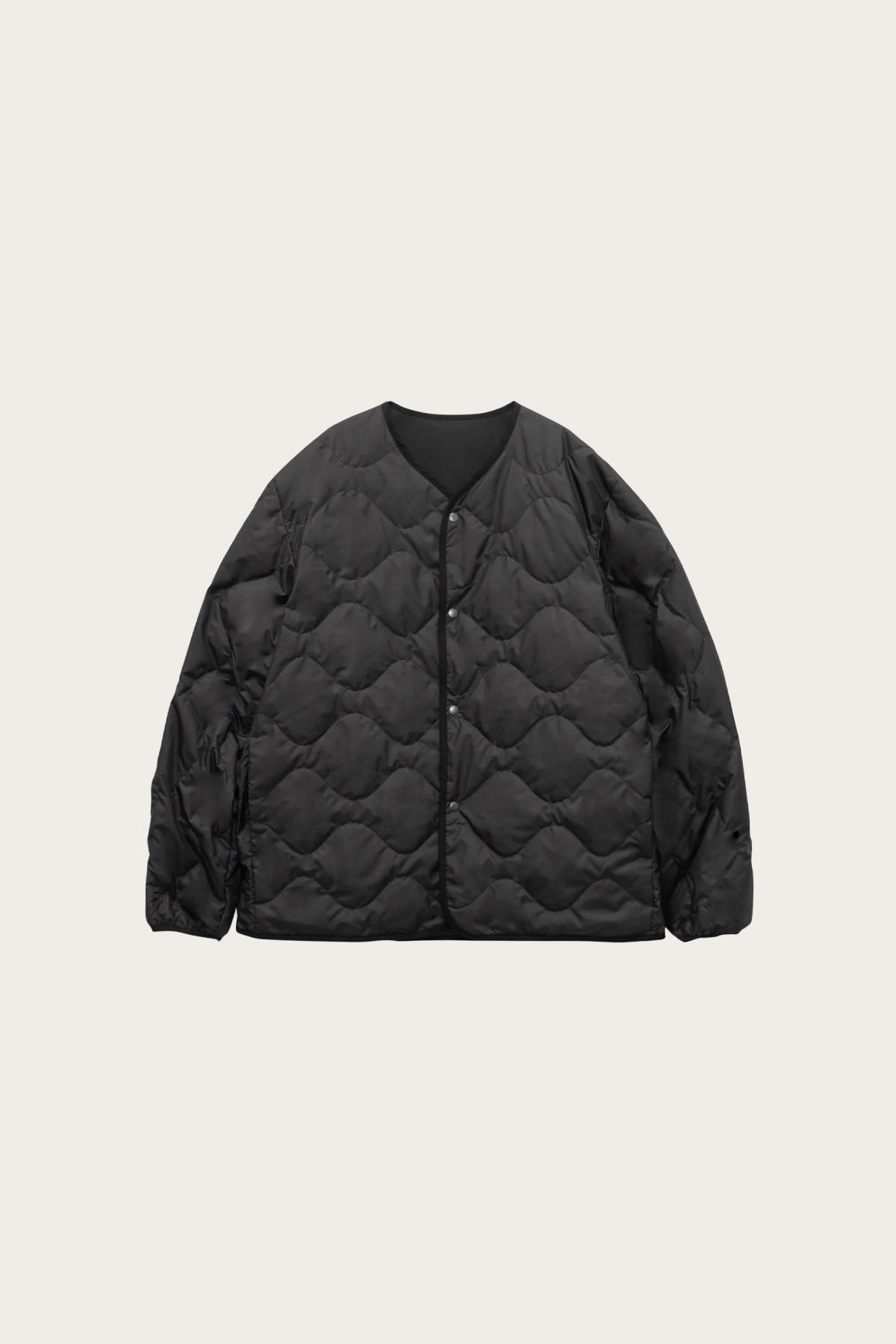 nanamica - Reversible Down Cardigan - Black - Canoe Club