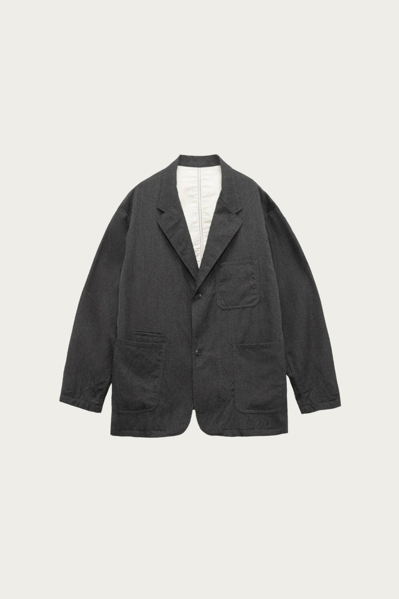 Nanamica Wool Gabardine Club Jacket | Charcoal | Canoe Club