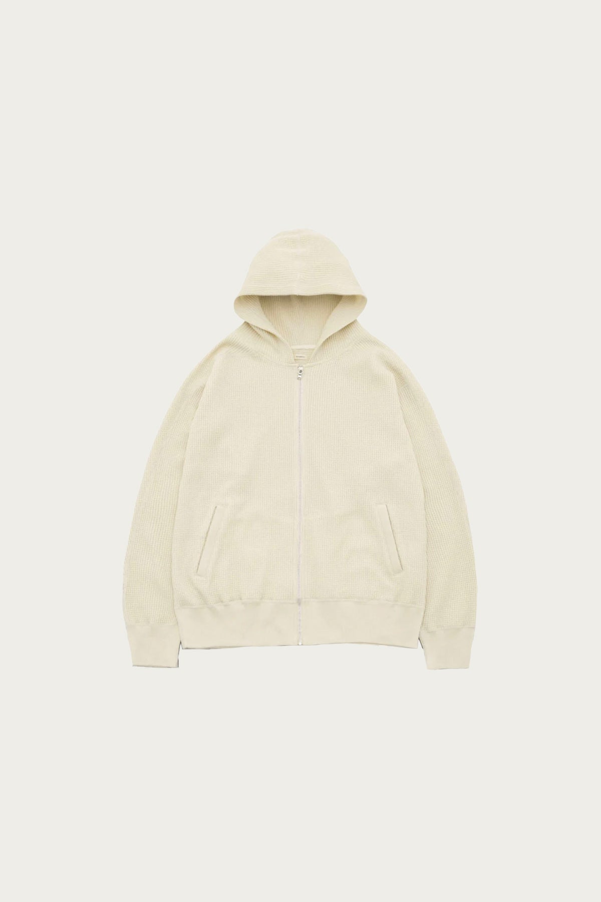 nanamica - Zip-Up Thermal Hoodie - Natural - Canoe Club