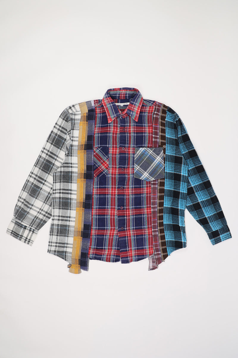 トップス Rebuld by Needles Flannel Shirt Rebuild by Needles Flannel Shirt Ribbon Wide Shirt in Assorted