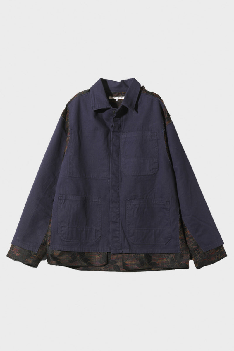 Needles Euro Work Jacket/Covered Jacket | Navy | Canoe Club