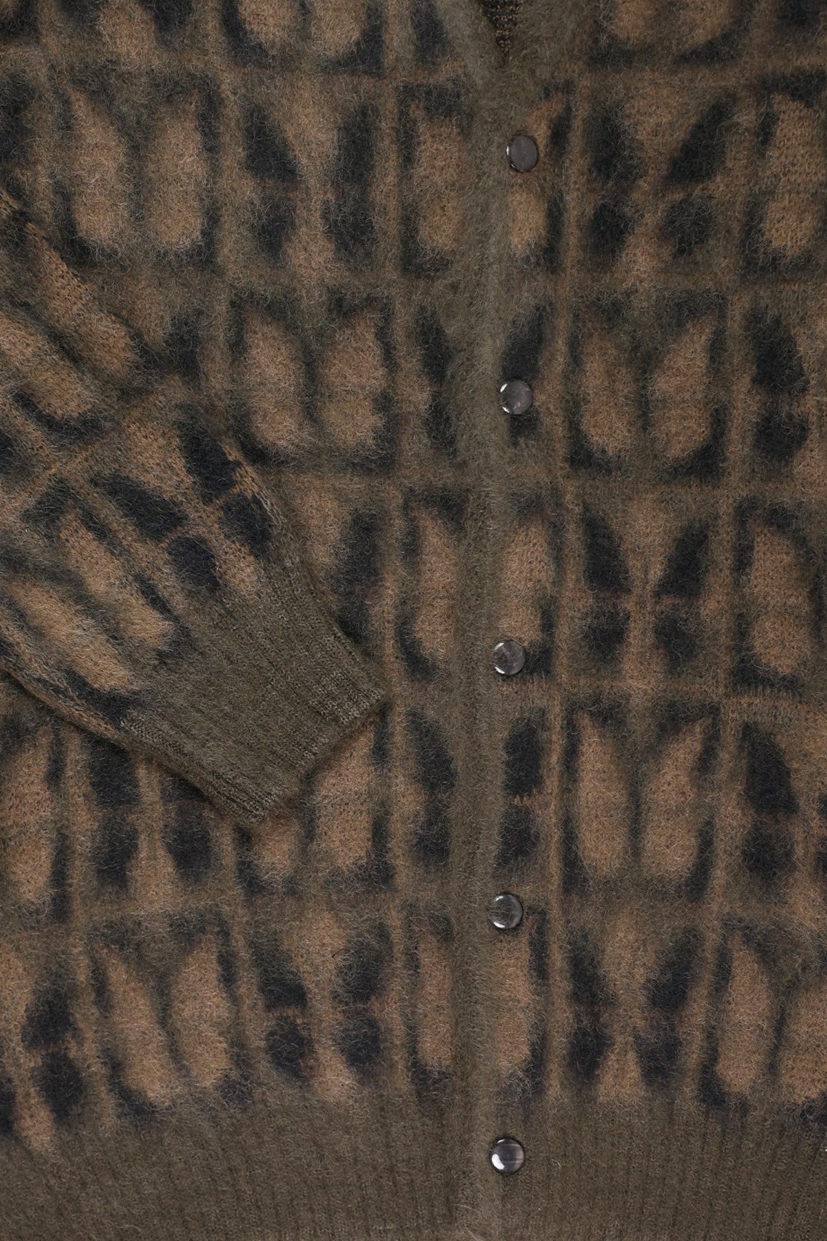 Needles - Papillon Mohair Cardigan - Olive - Canoe Club