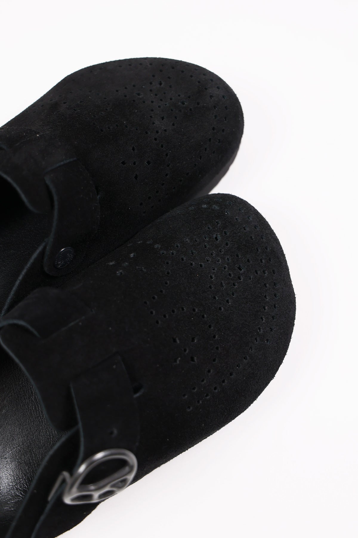 Needles - Suede Clog Sandal - Black - Canoe Club