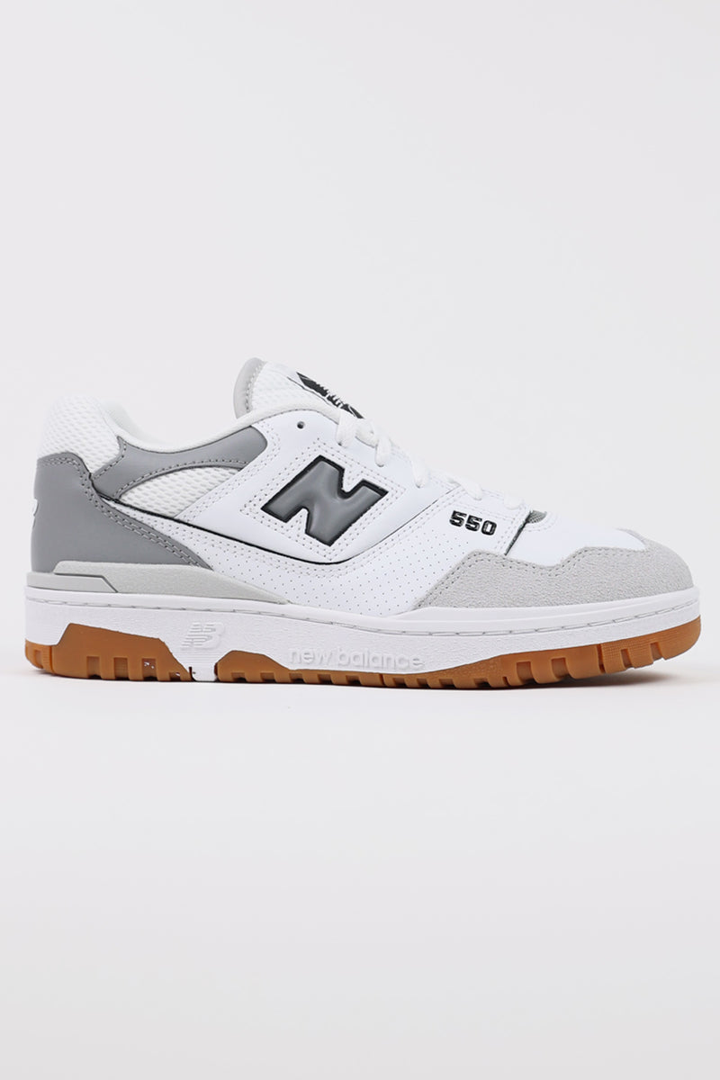 New Balance 550 | White/Slate Gray | Canoe Club
