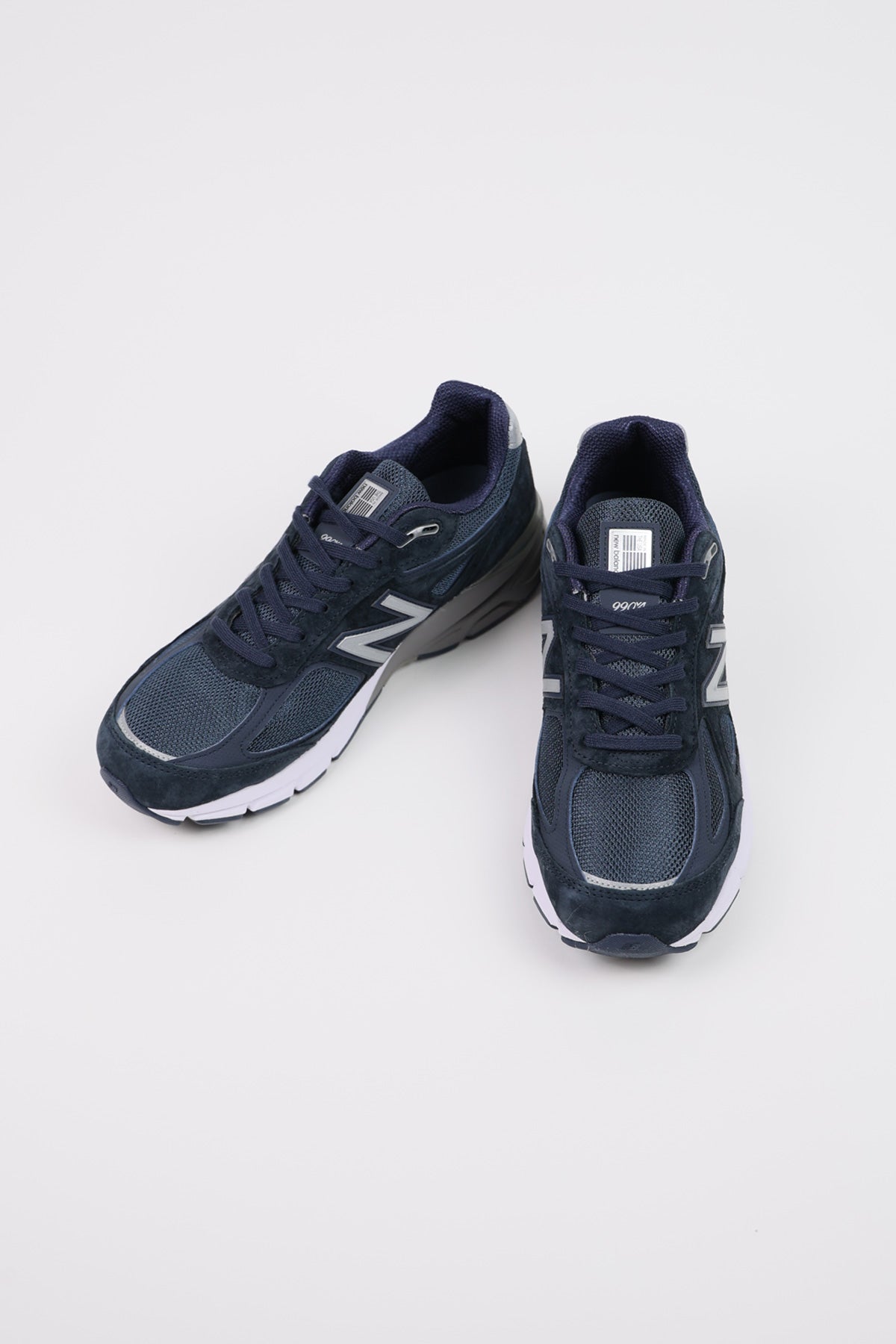 New Balance - 990v4 - White/Navy - Canoe Club