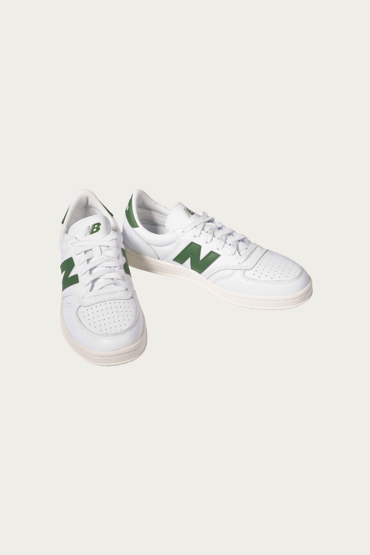 New Balance - T500 - White/Dark Alpine Green - Canoe Club