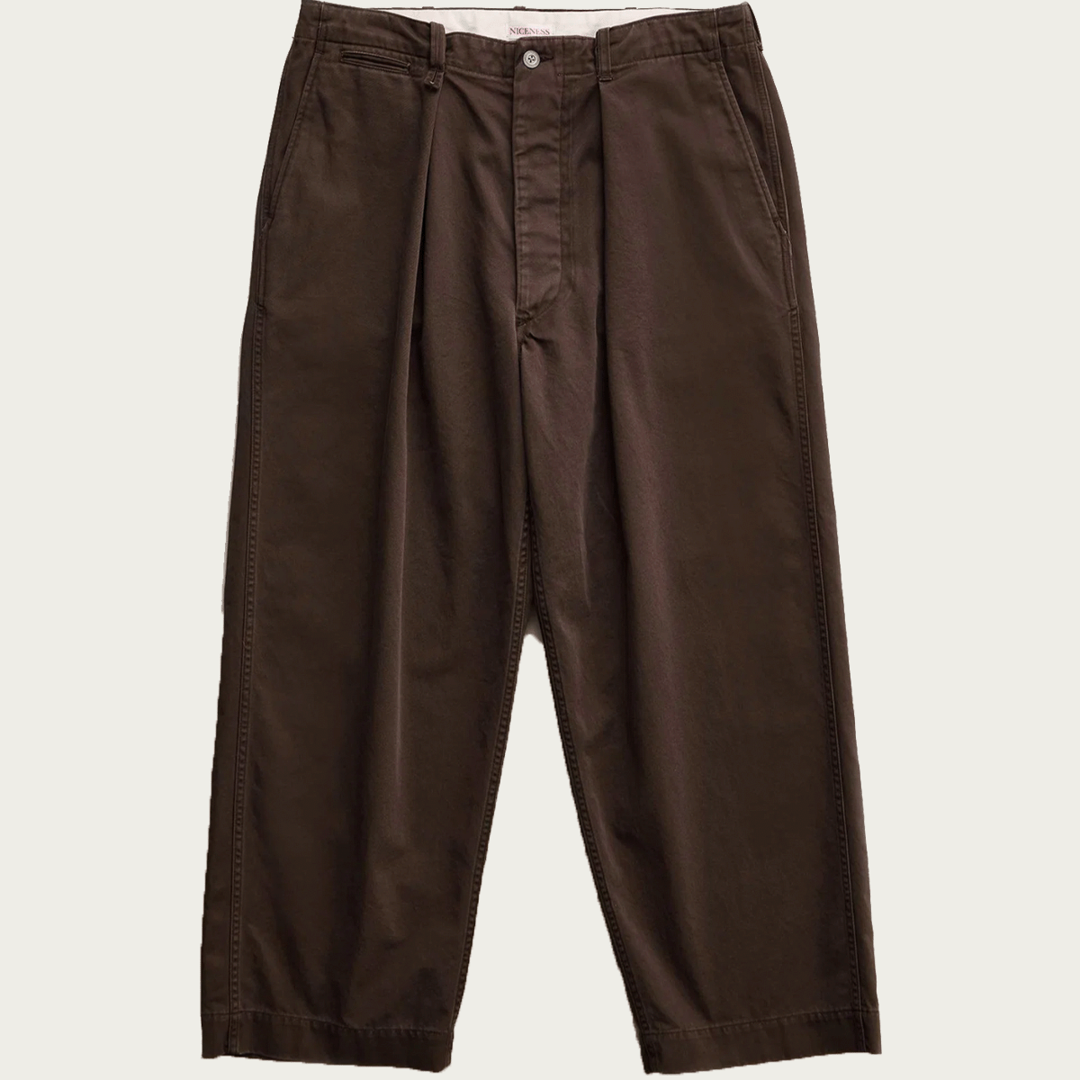 パンツ NICENESS 26AW ALBARN BROWN Niceness Albarn | Brown | Canoe Club