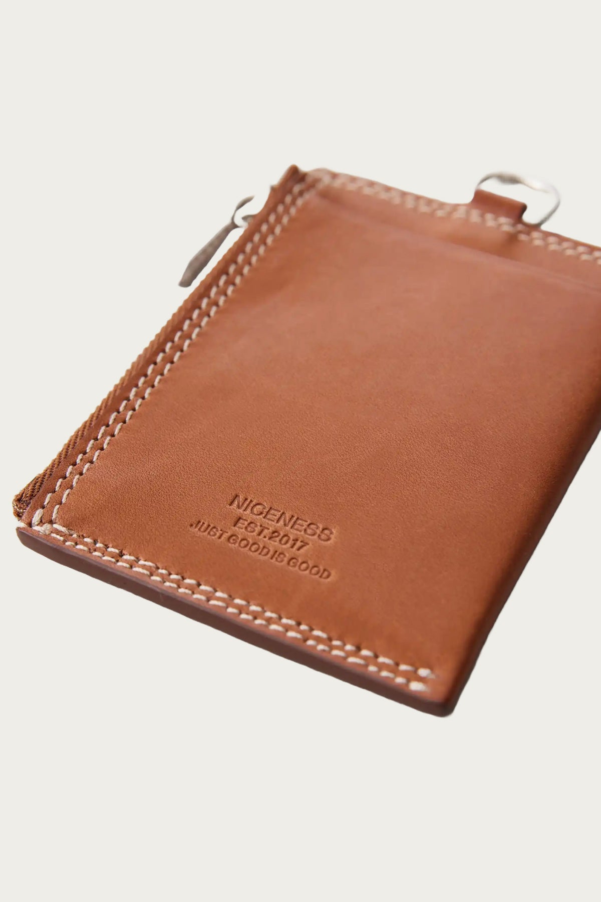 Niceness - Bay Ray Zip Card Case - Cognac - Canoe Club