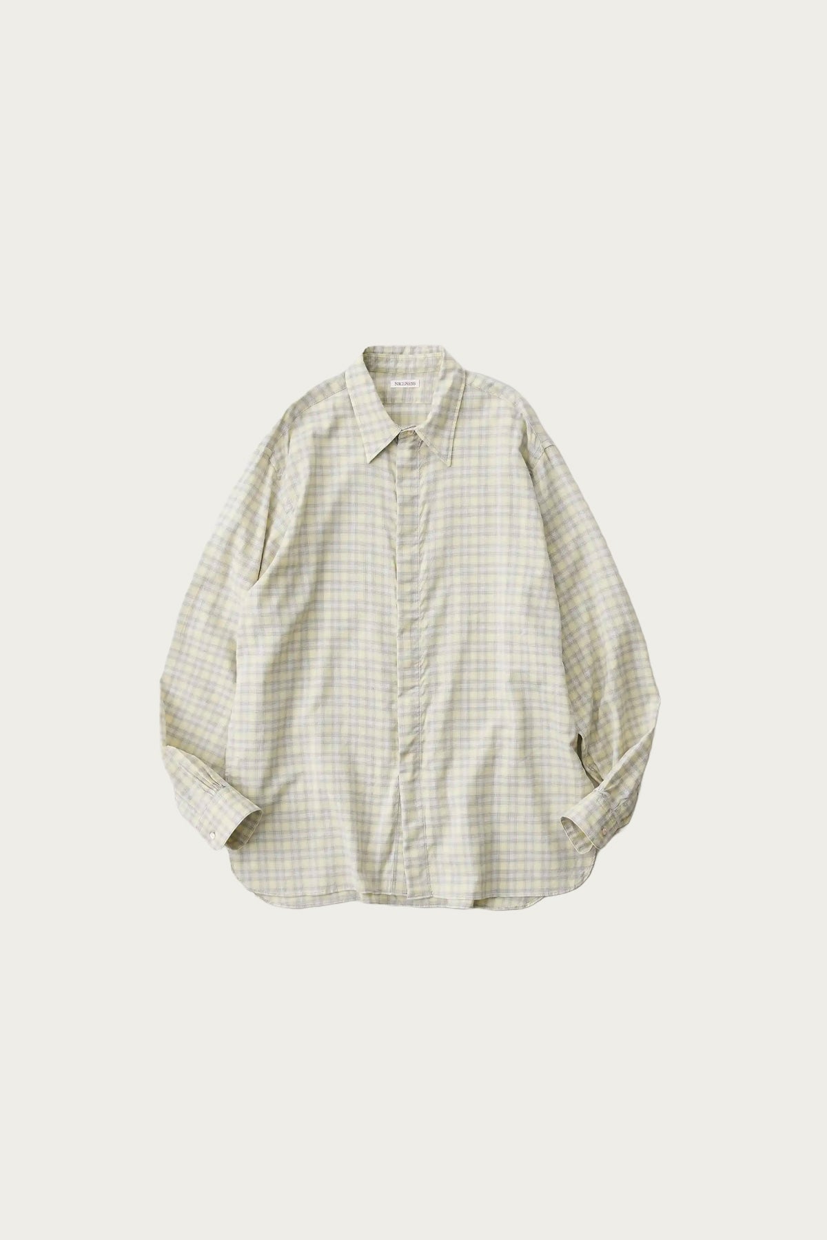 Niceness - Bolles Ombre Check Pullover Zipneck Shirt - Canoe Club