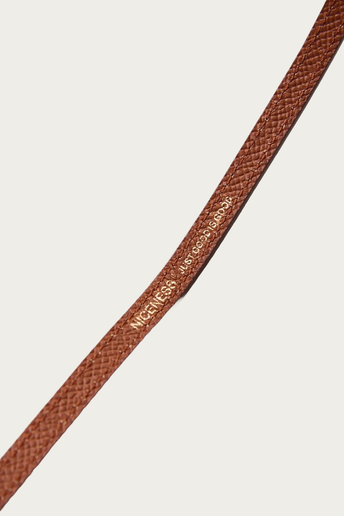 Niceness - S. Days T-Bar & Leather Strap - Short - Brown - Canoe Club