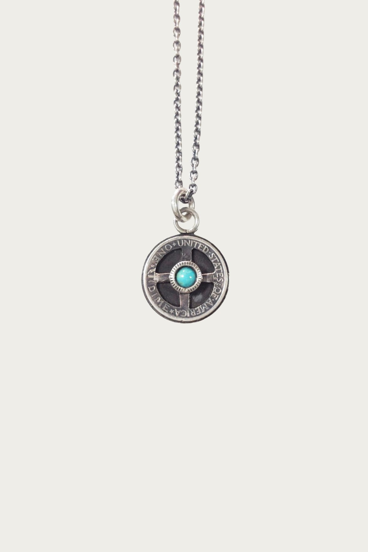 North Works - 10¢ Turquoise Medicine Wheel Pendant - Canoe Club