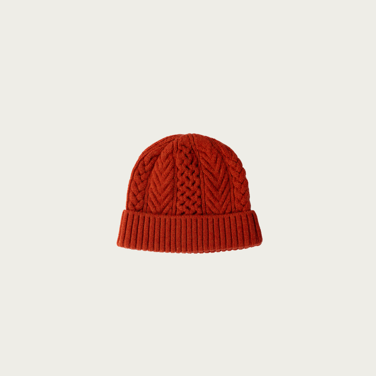 orSlow Classic Aran Beanie Crafted In Japan | Orange | Canoe Club