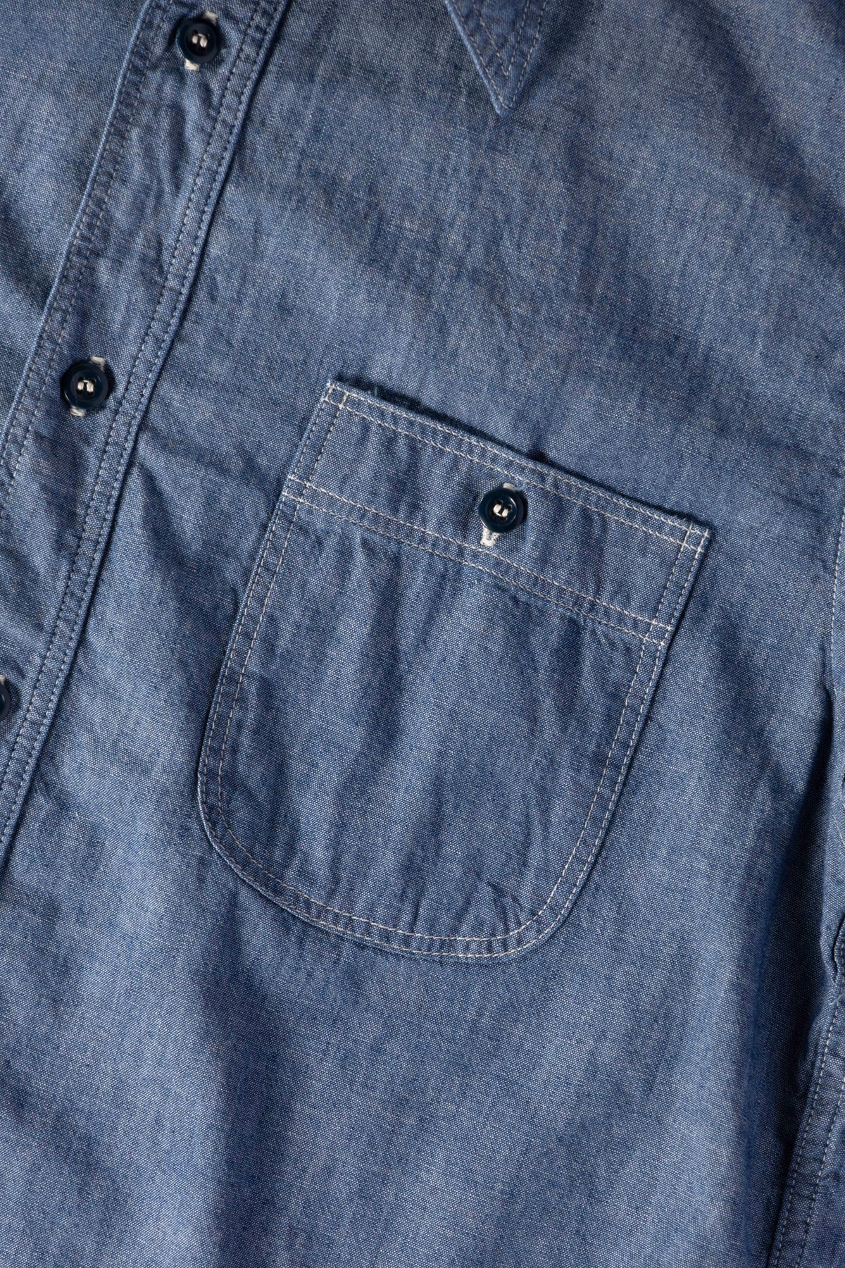 orSlow - Relax Fit Chambray Work Shirt - Chambray - Canoe Club