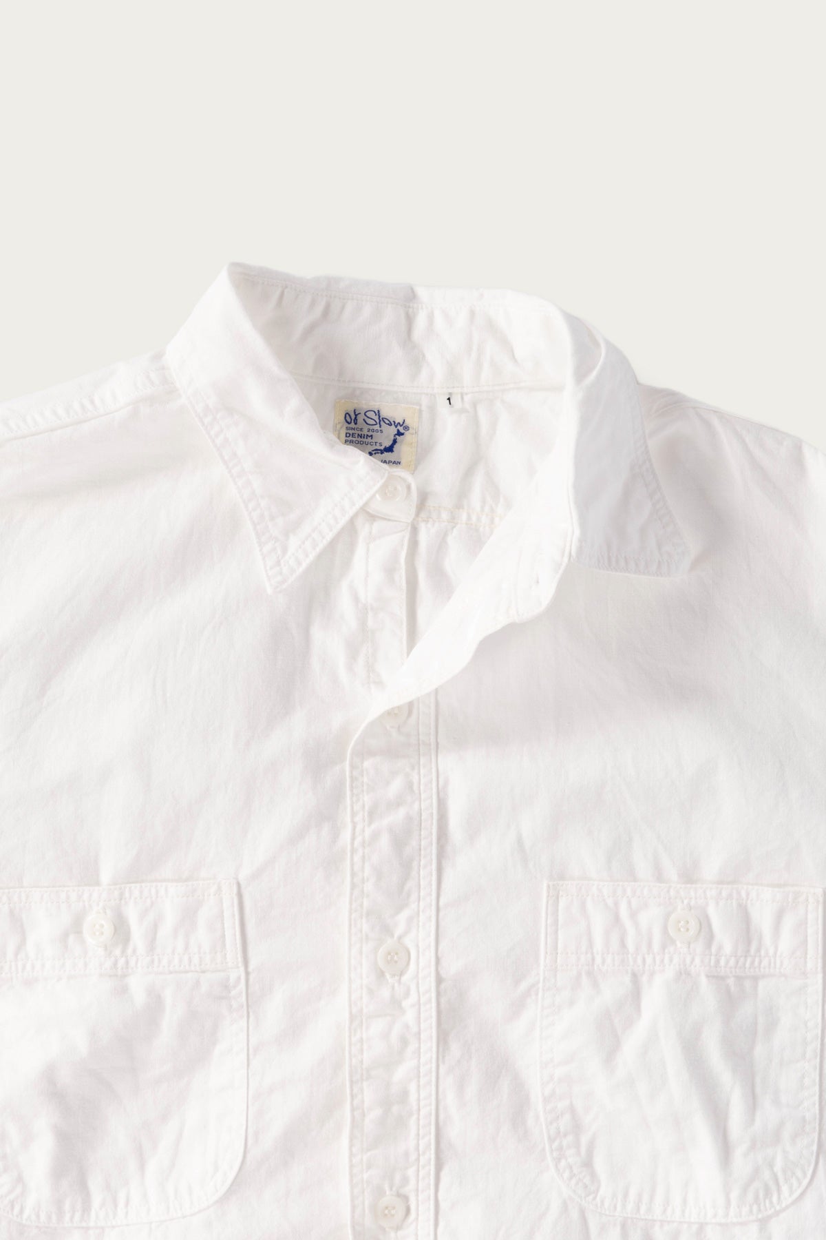 orSlow - Relax Fit Chambray Work Shirt - White - Canoe Club
