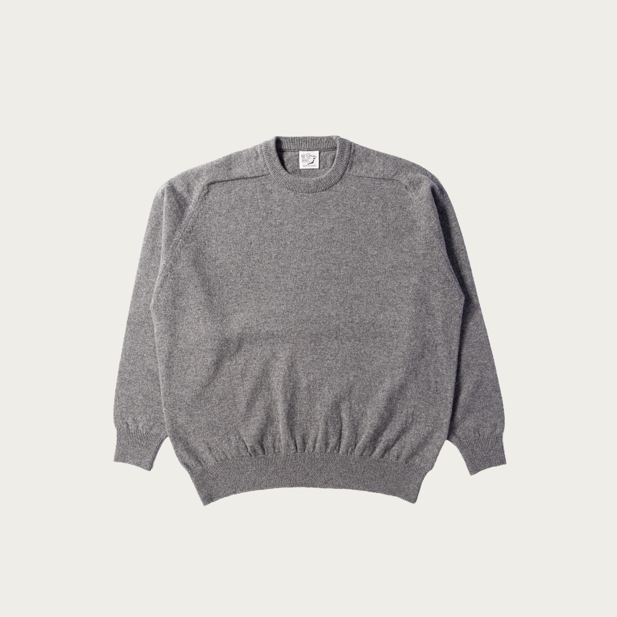 orSlow Simple Crew Neck Sweater Crafted In Japan | Heather Gray
