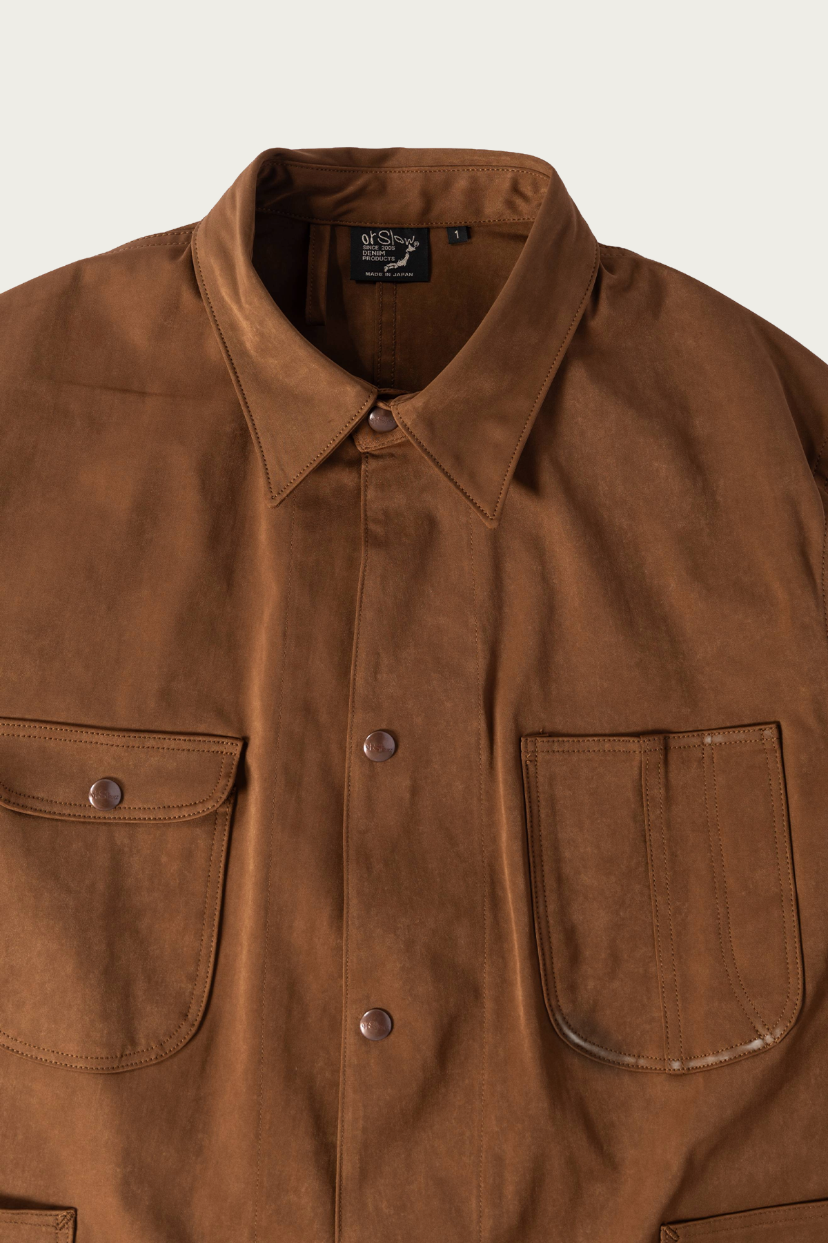 orSlow - Suede Touch Classic Coverall - Brown - Canoe Club