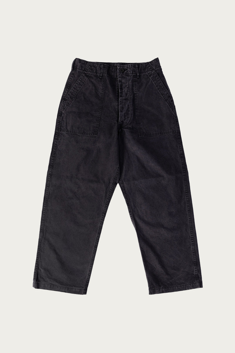 OrSlow Summer Fatigue Pants | Black | Canoe Club