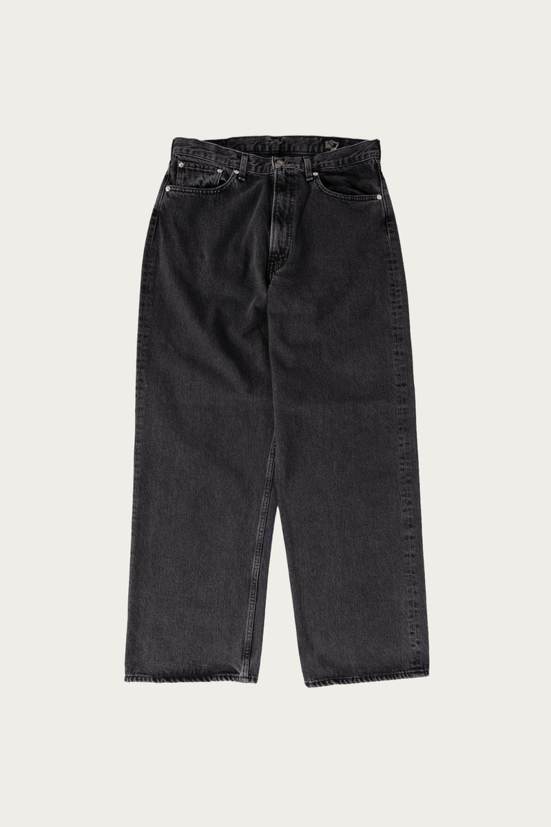 OrSlow Super Dad's Denim Pants | Black Denim Stone | Canoe Club