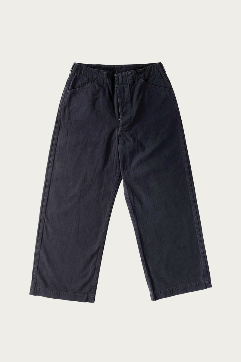 OrSlow USMC Herringbone Wide Fit Utility Trousers | Dark Navy