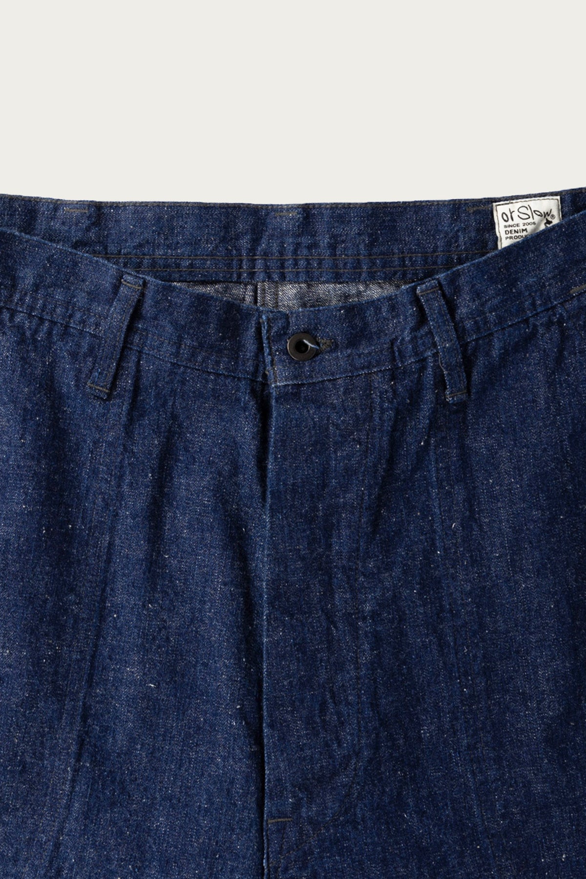 orSlow - Wide Fit US Navy Denim Utility Pants - One Wash - Canoe Club