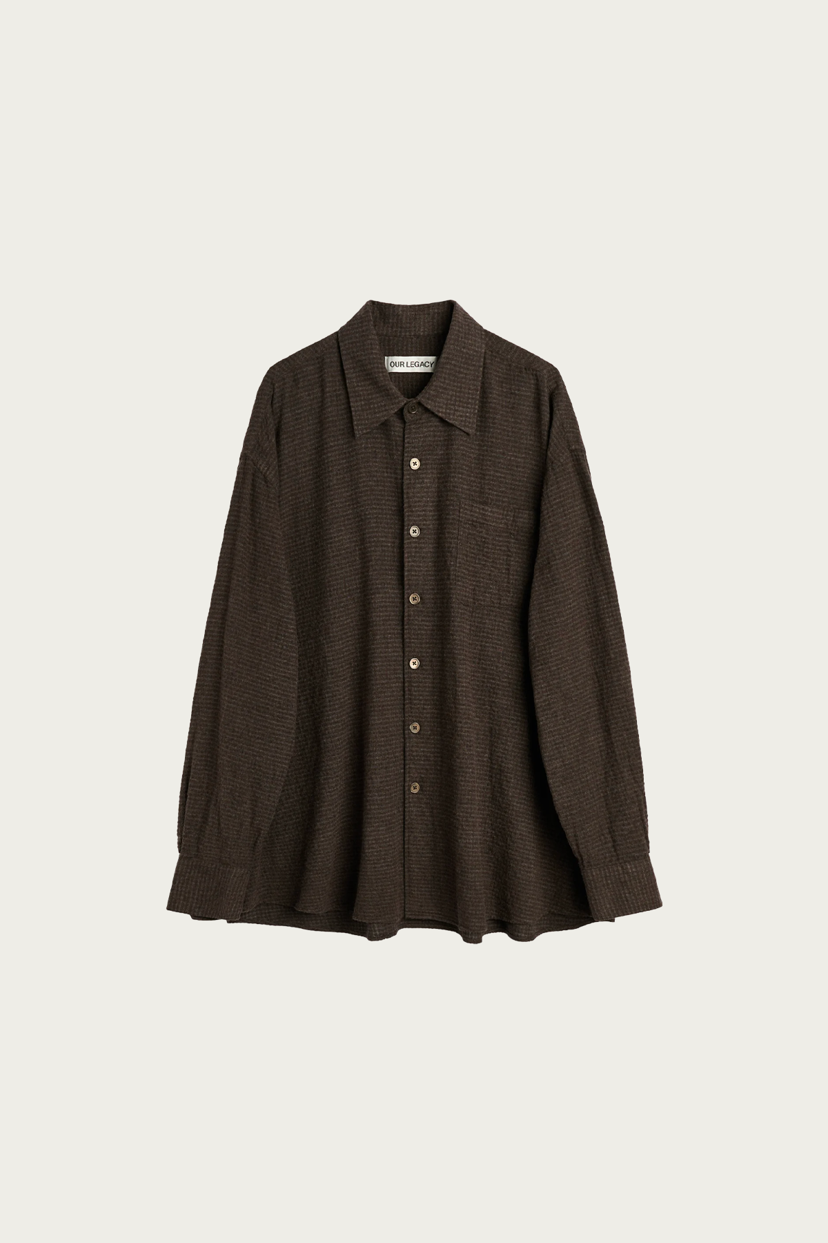 Our Legacy - Borrowed Shirt - Truffle Grid Check Cloth - Canoe Club