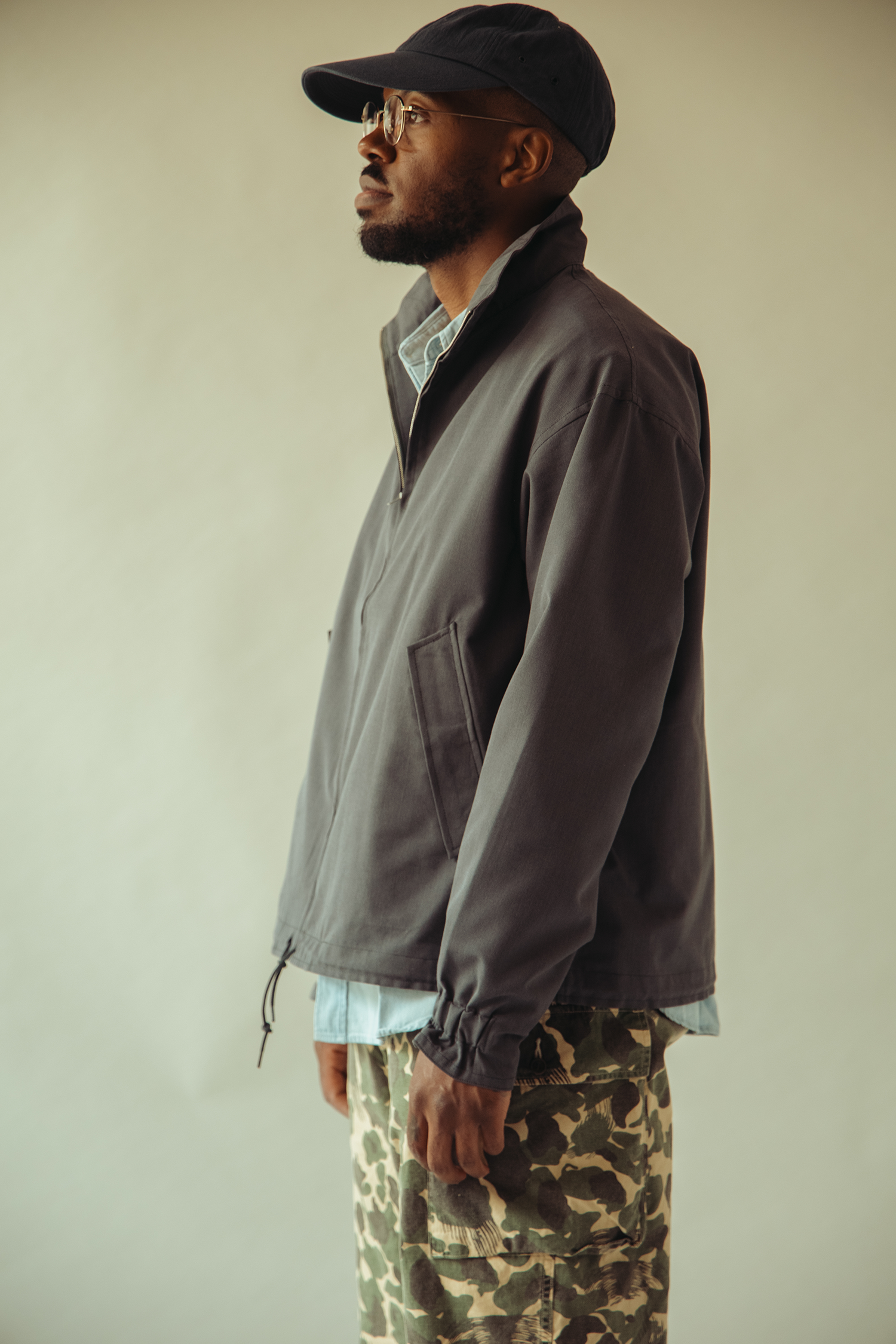 Phigvel - C/W/P Yacht Blouson - Purple Grey - Canoe Club