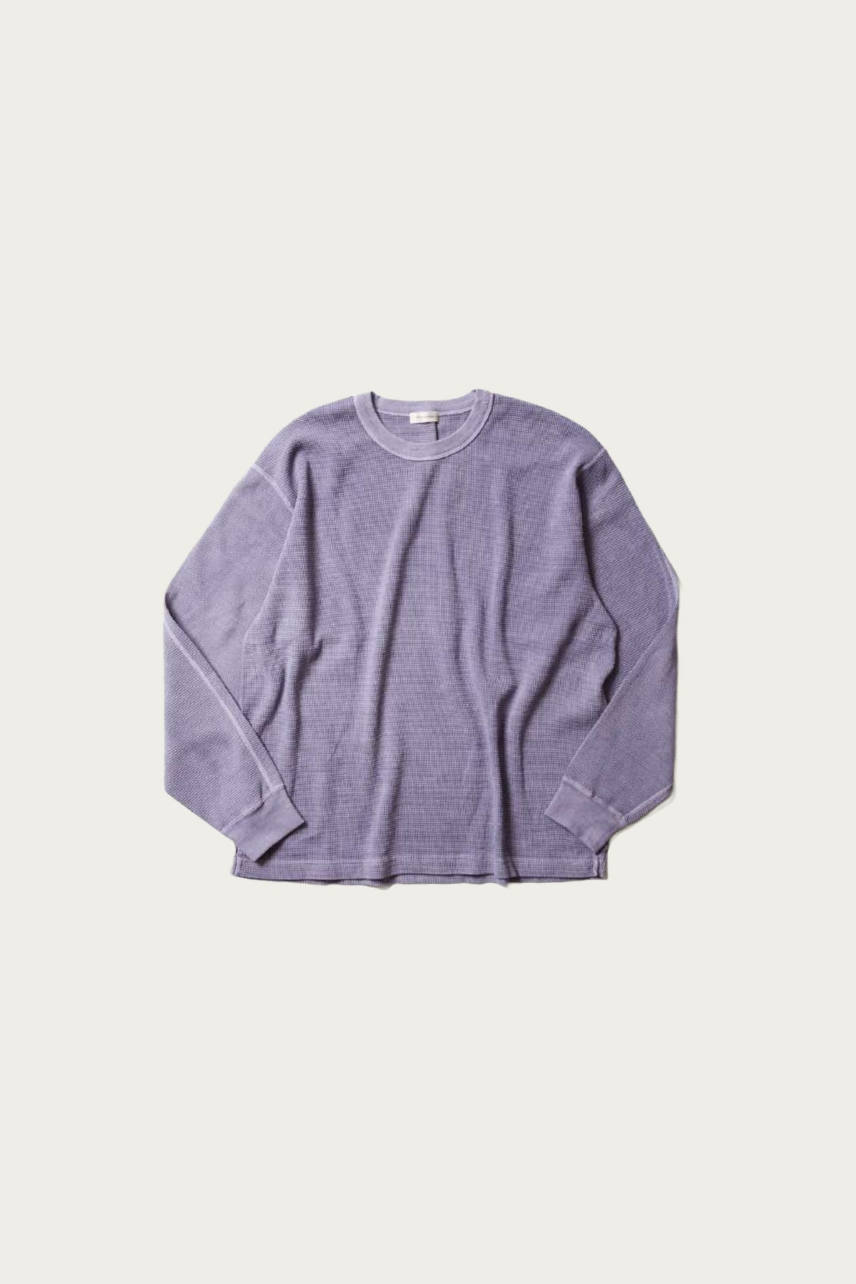 Places & Spaces - Garment Dyed Waffle Knit Pullover - Lt. Purple - Canoe Club