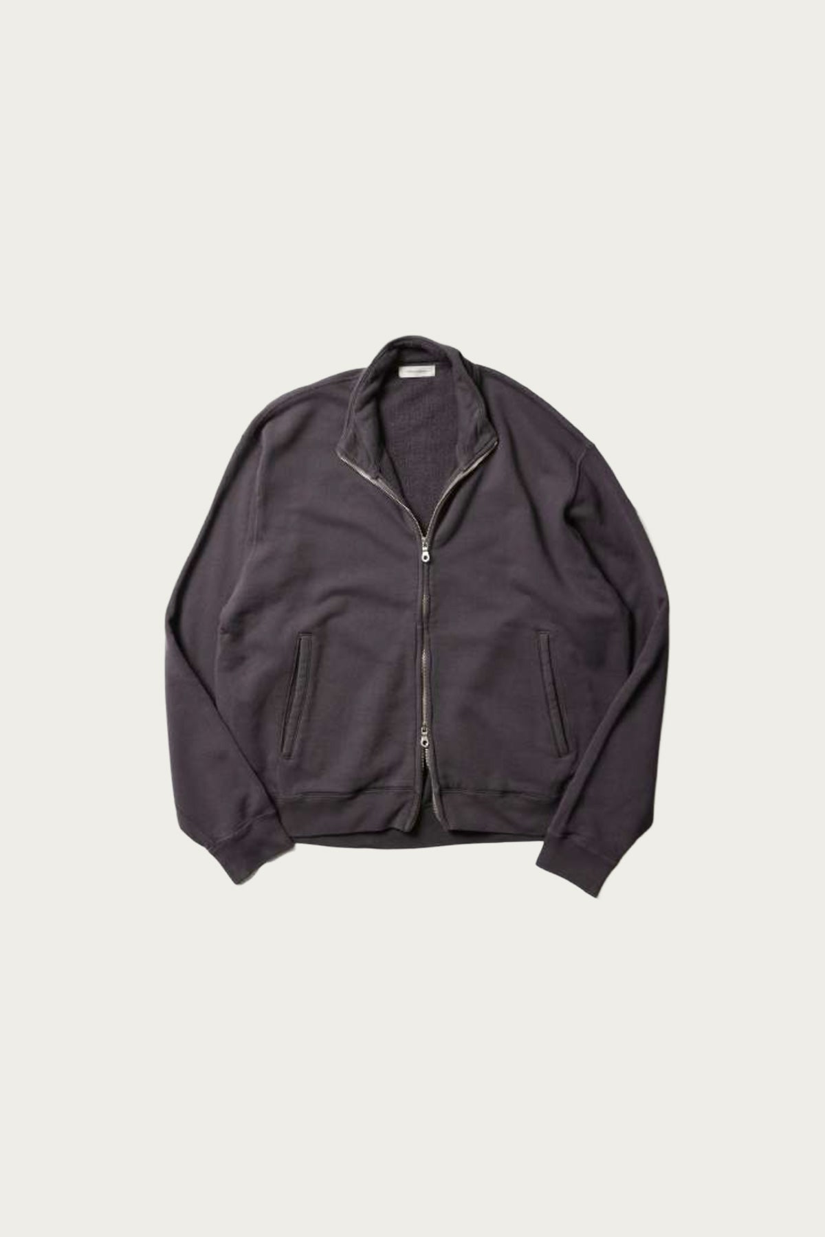 Places & Spaces - Loopwheel Track Jacket - Charcoal - Canoe Club