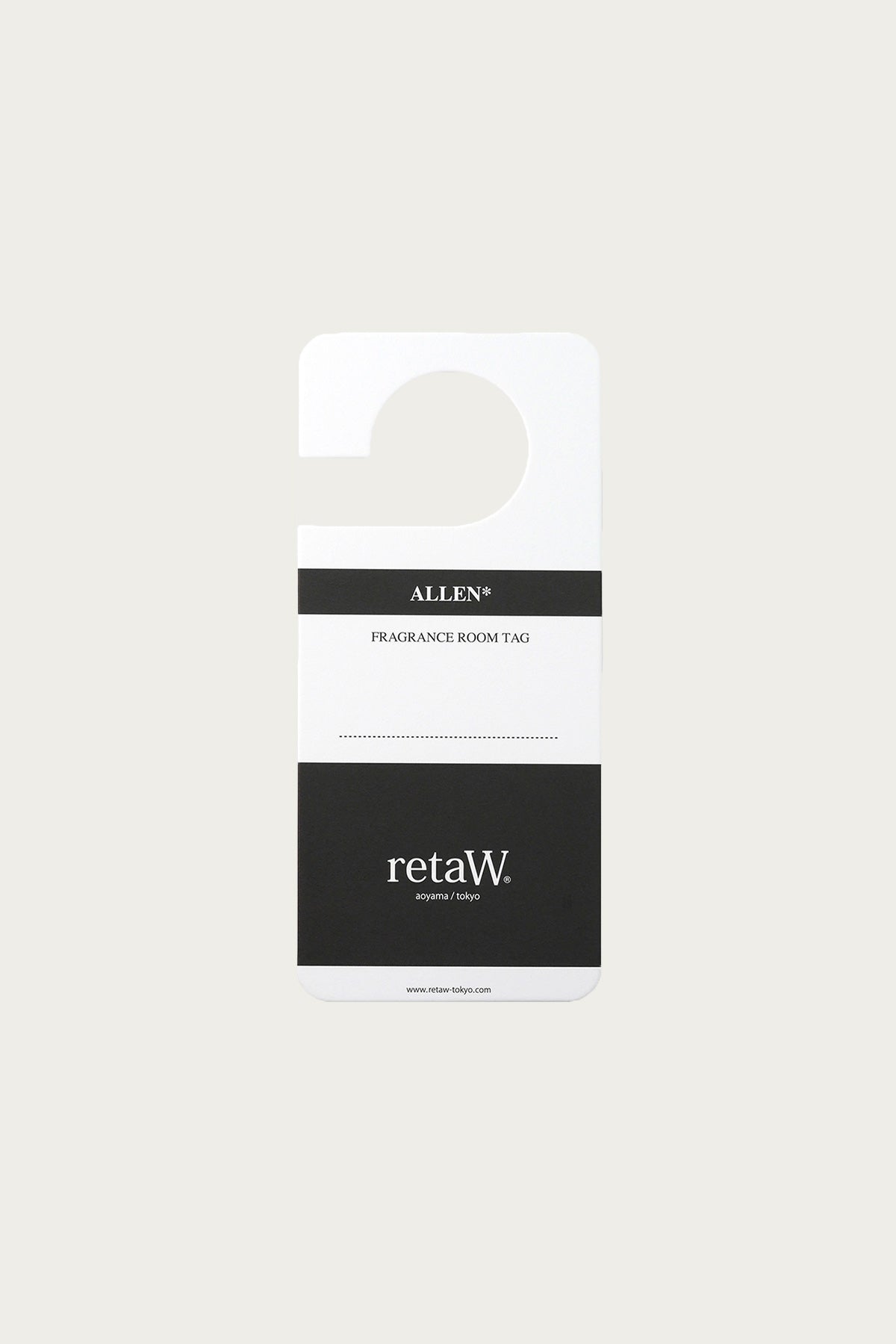 retaW - Fragrance Room Tag - Allen - Canoe Club