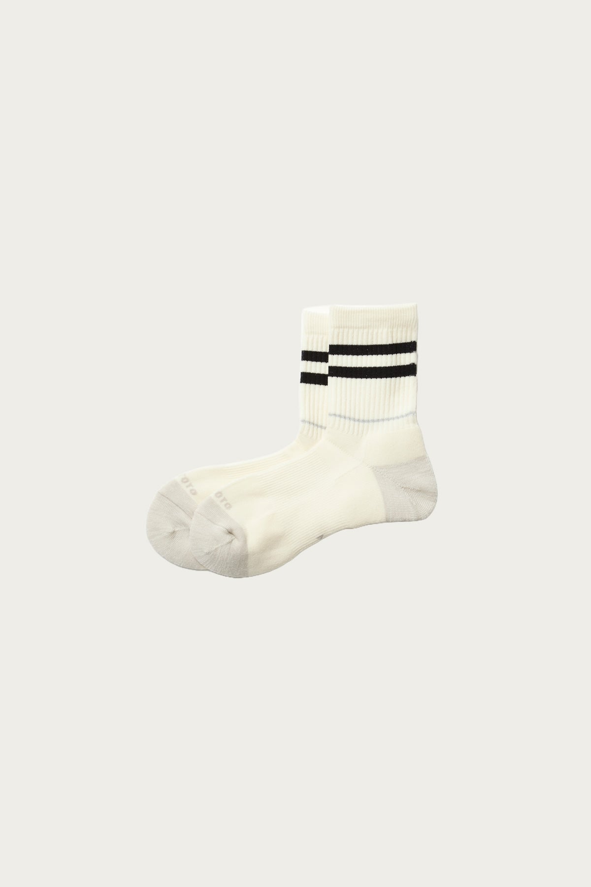 Rototo - Allrounder "2 Stripe Merino Crew" - Black - Canoe Club
