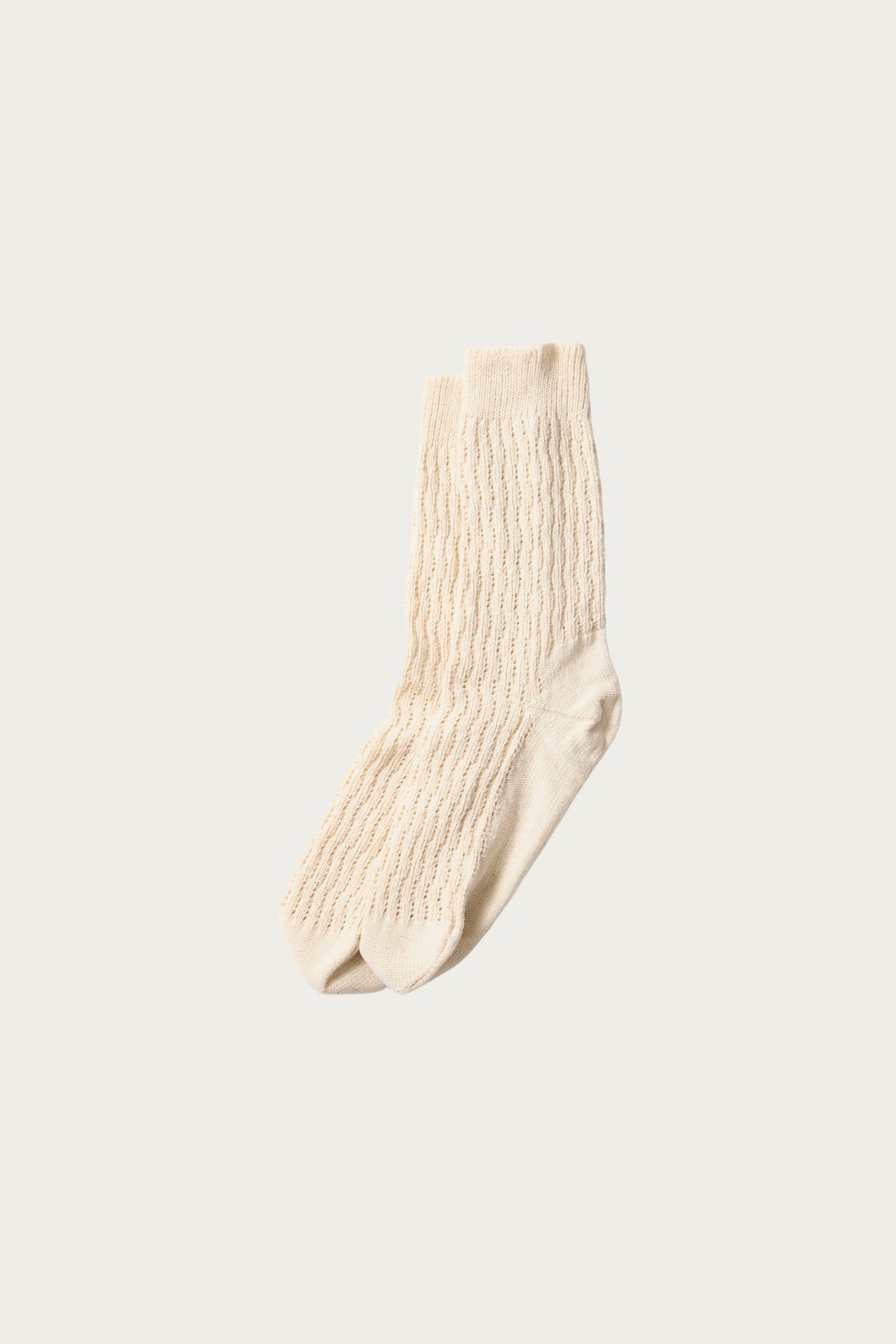 Rototo - Folk Crochet Socks - Ecru - Canoe Club