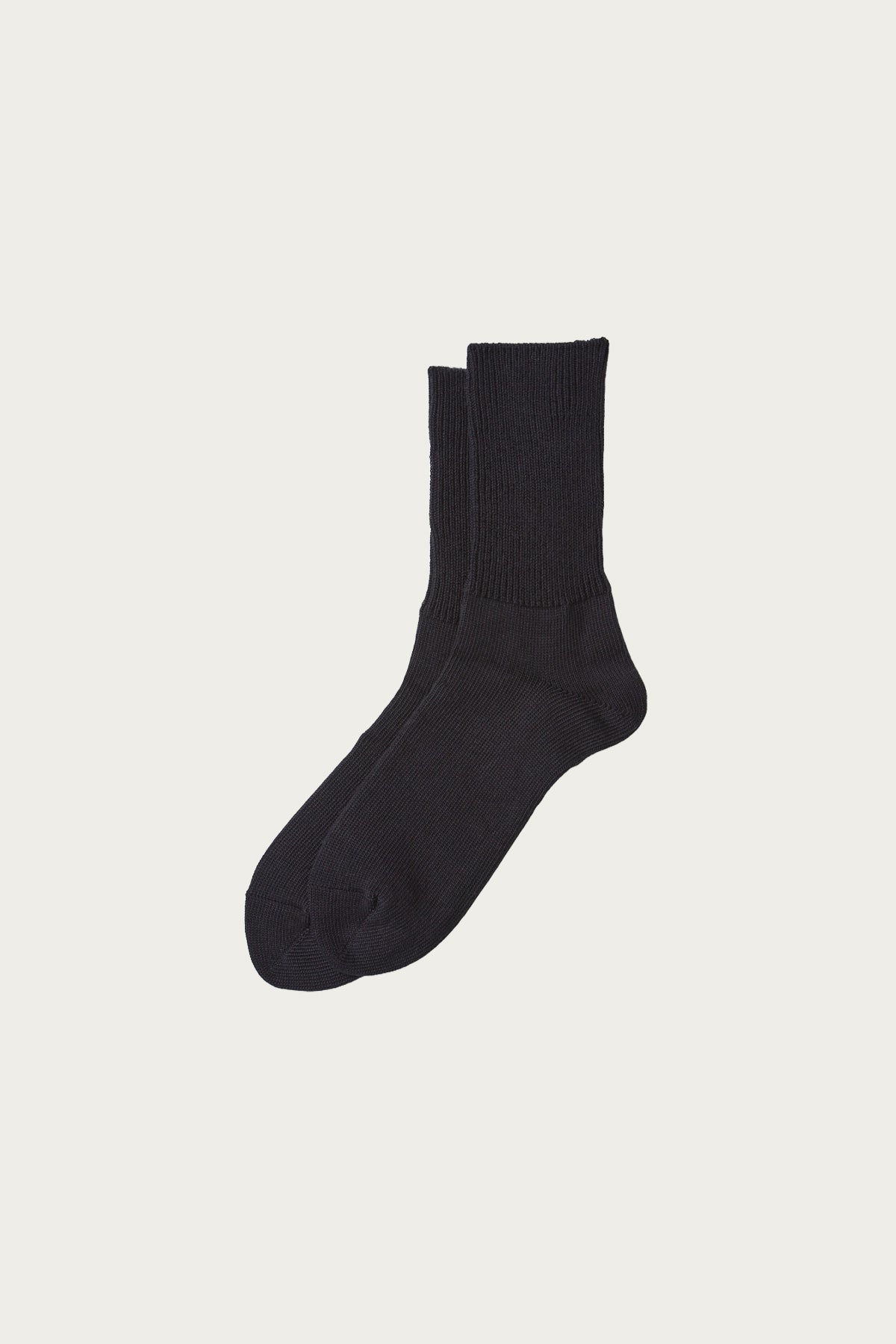 Rototo - Organic Daily 3-Pack Ribbed Crew - Black - Canoe Club