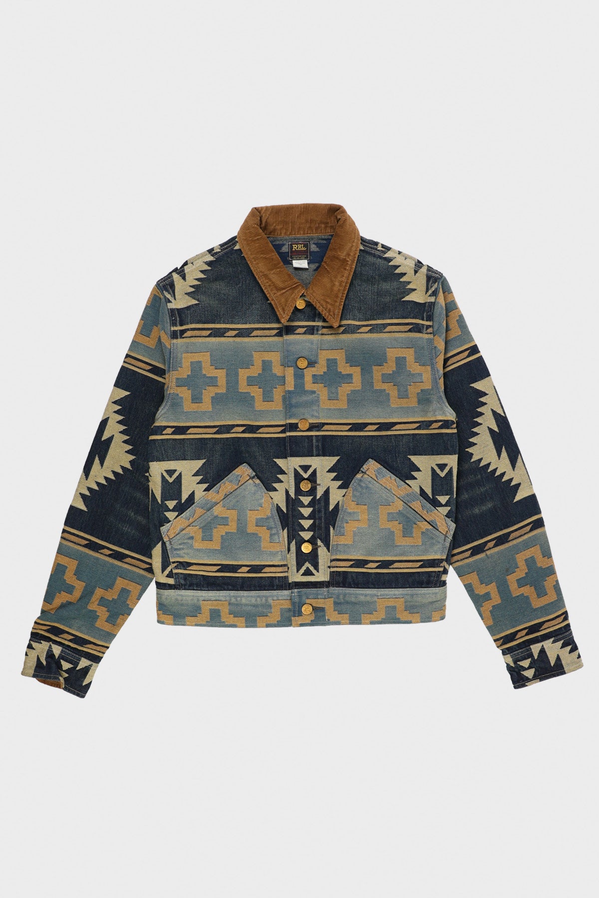 RRL - Cotton Jacquard Indigo Denim - Indigo - Canoe Club