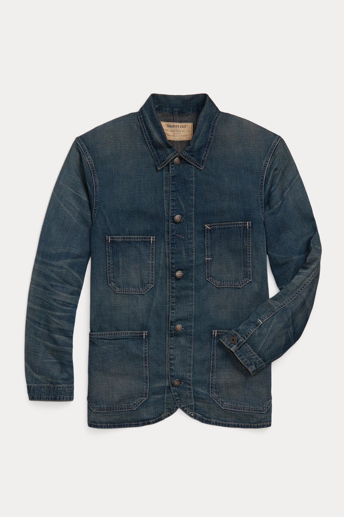 RRL - Cotton-Linen Denim Engineer Jacket - Torrington Wash - Canoe Club