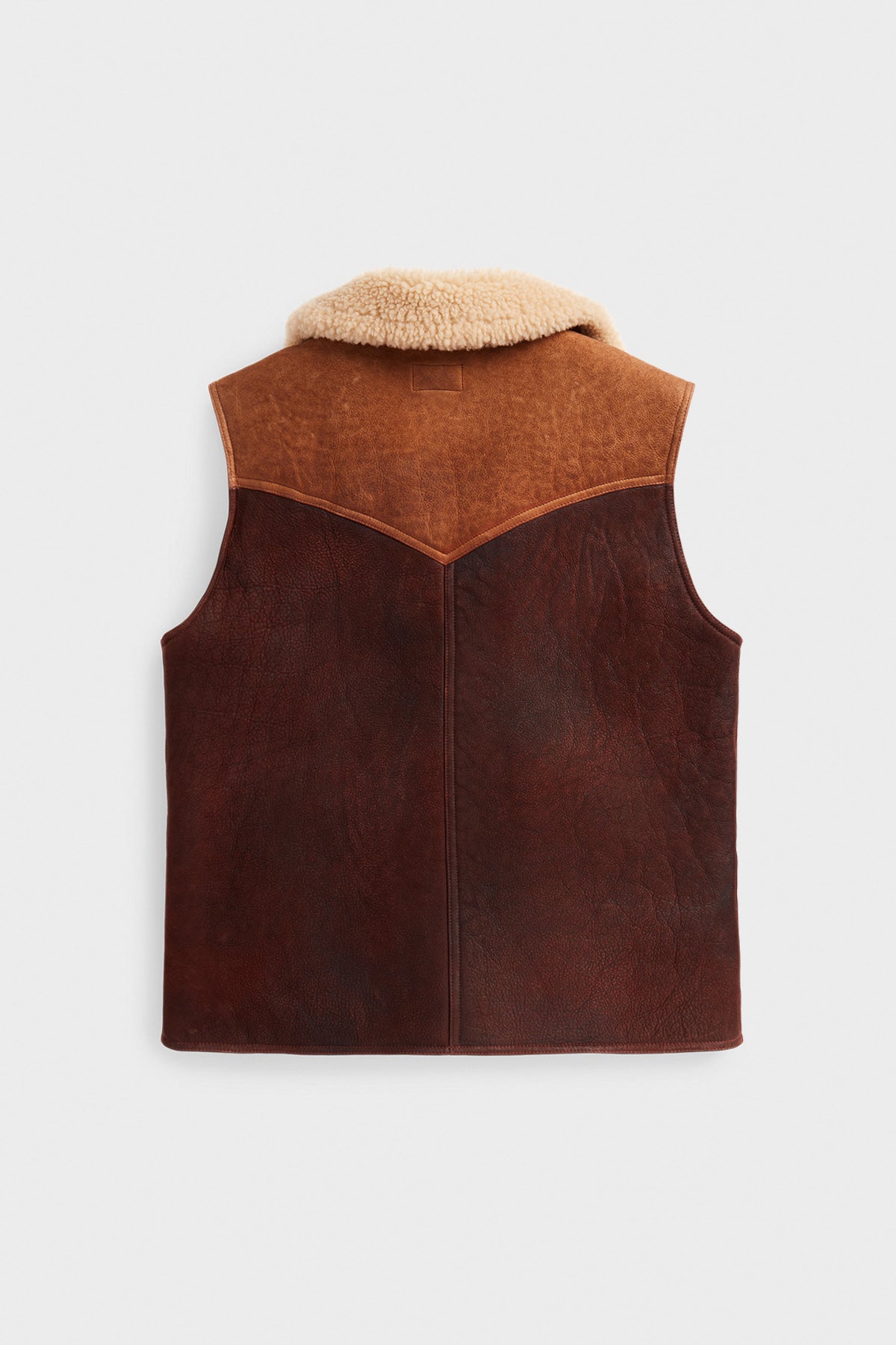 RRL - Leather Vest - Brown - Canoe Club