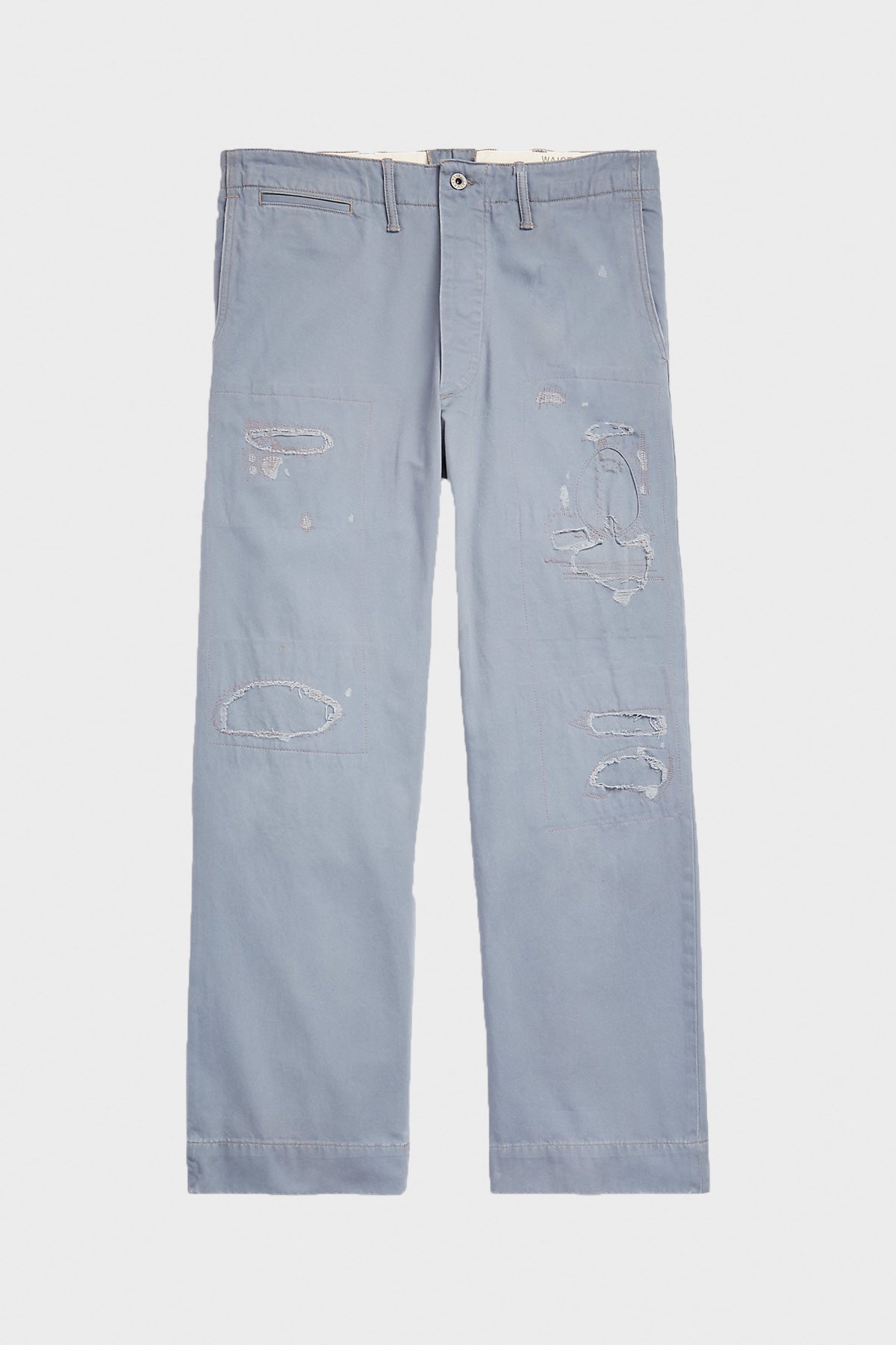 RRL - Distressed Field Chino Pant - Steel Blue - Canoe Club