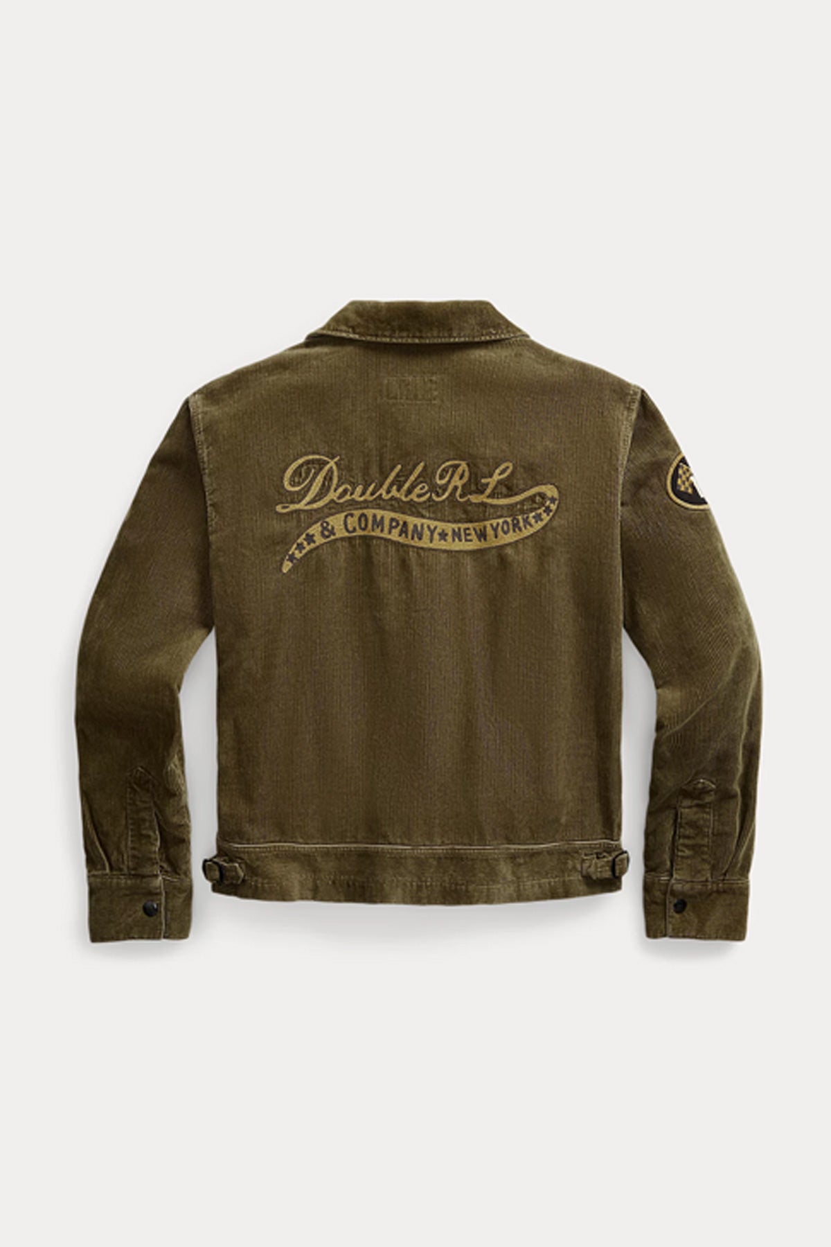 RRL - Embroidered Corduroy Jacket - Olive - Canoe Club