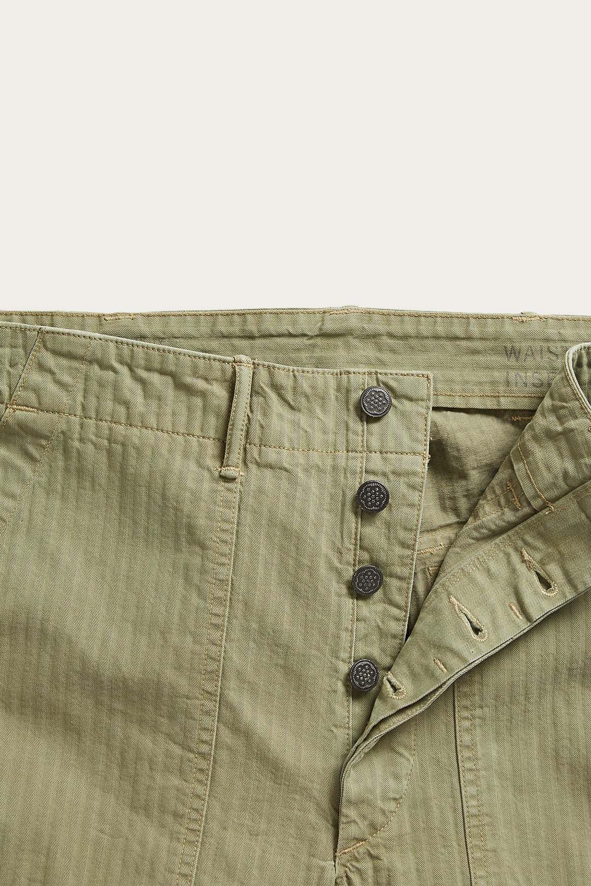 RRL - Herringbone Pant - Brewster Green - Canoe Club