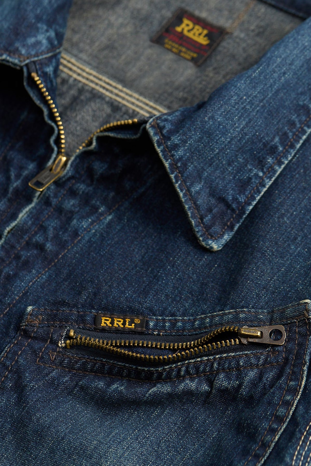 RRL - Leyton Indigo Denim Jacket - Leyon Wash - Canoe Club